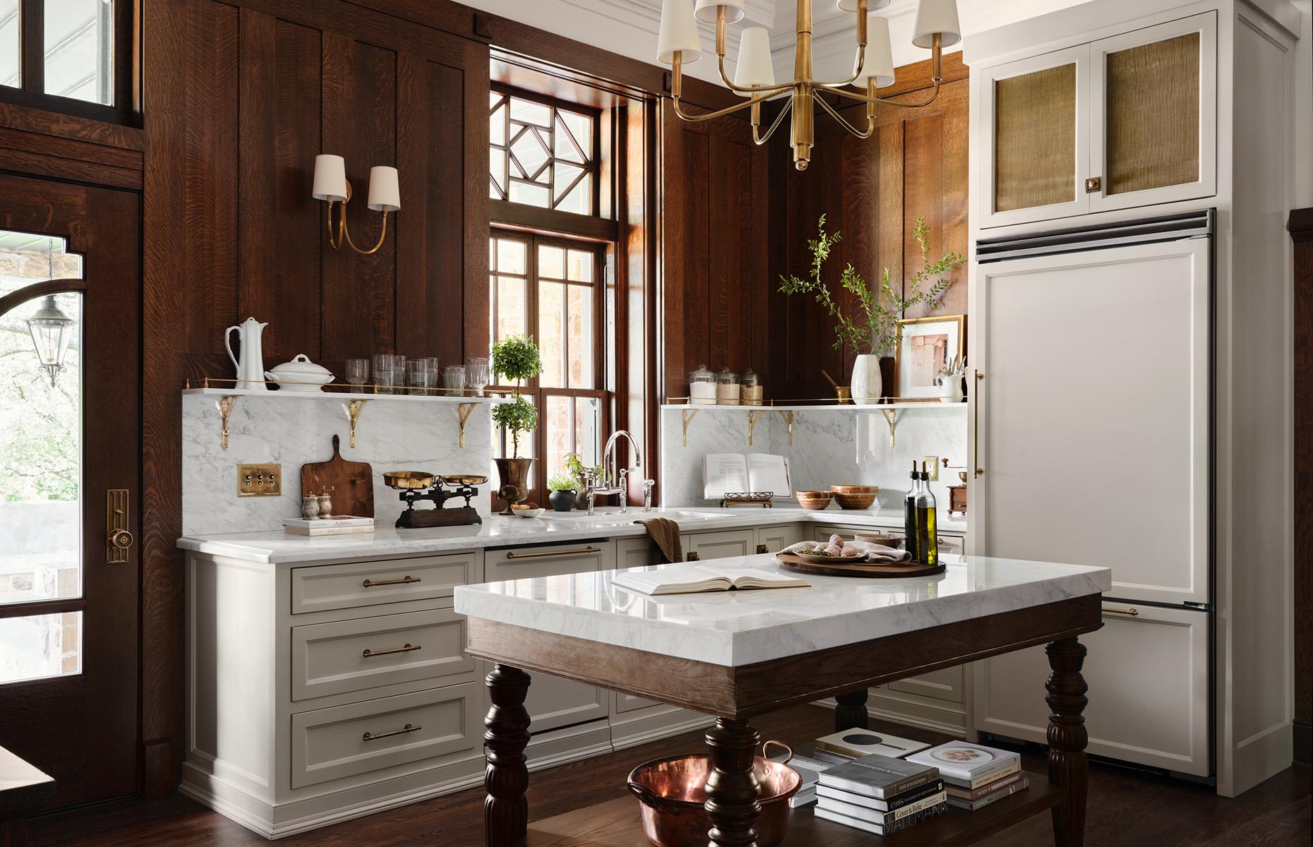 A gourmet kitchen
