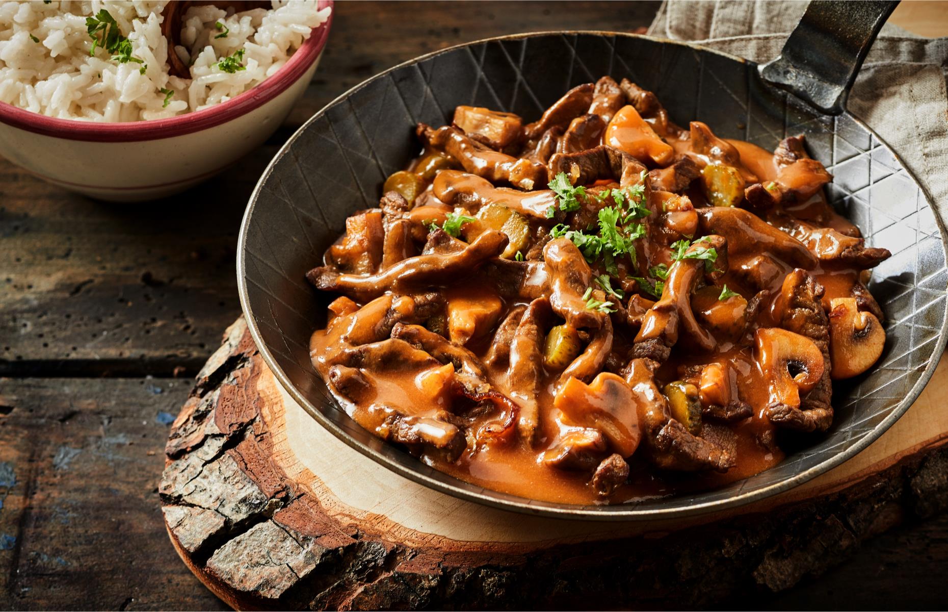 Beef stroganoff