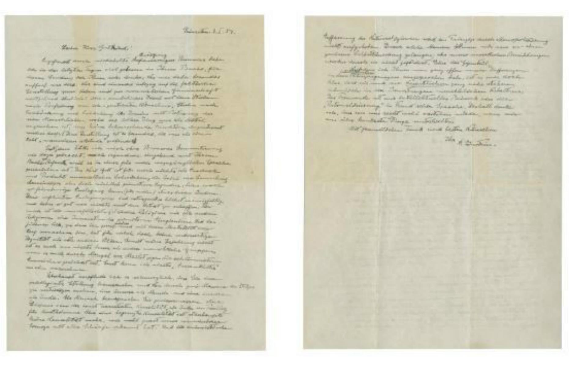 Einstein's "God letter", 1954 – $2.9 million (£2.3m) 