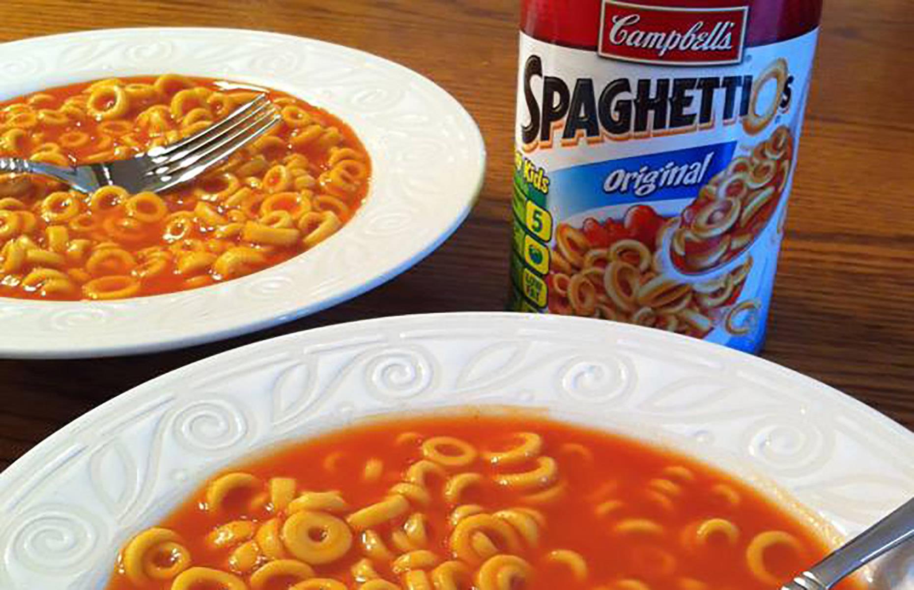 SpaghettiOs were designed to eat pasta with a spoon