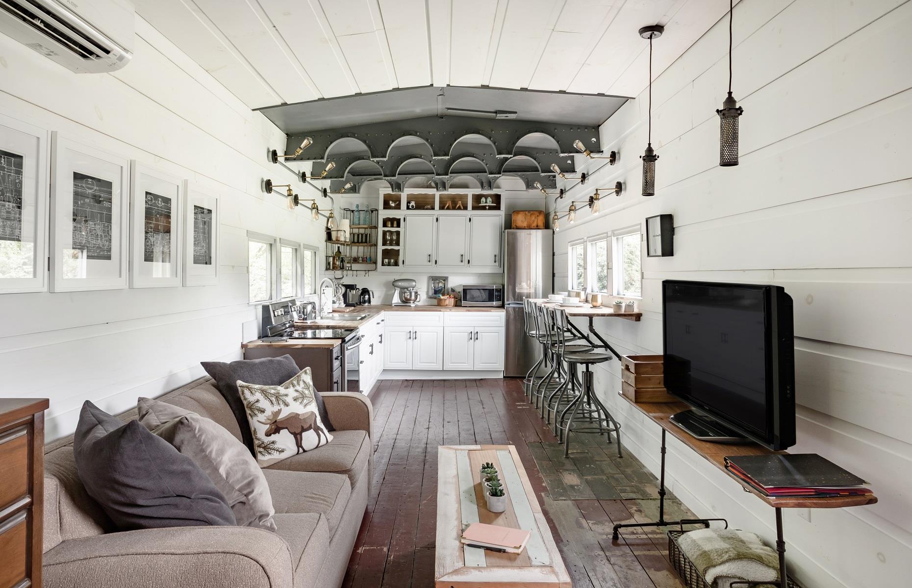 Converted WWII train car, Tennessee, USA