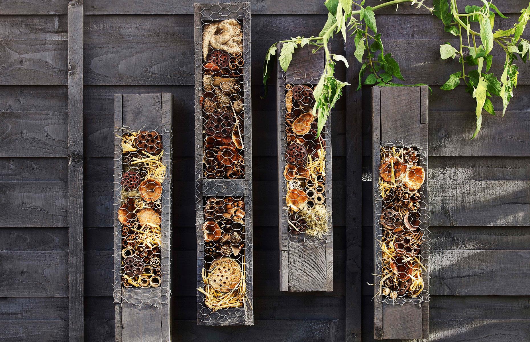 Encourage insects with a bug hotel