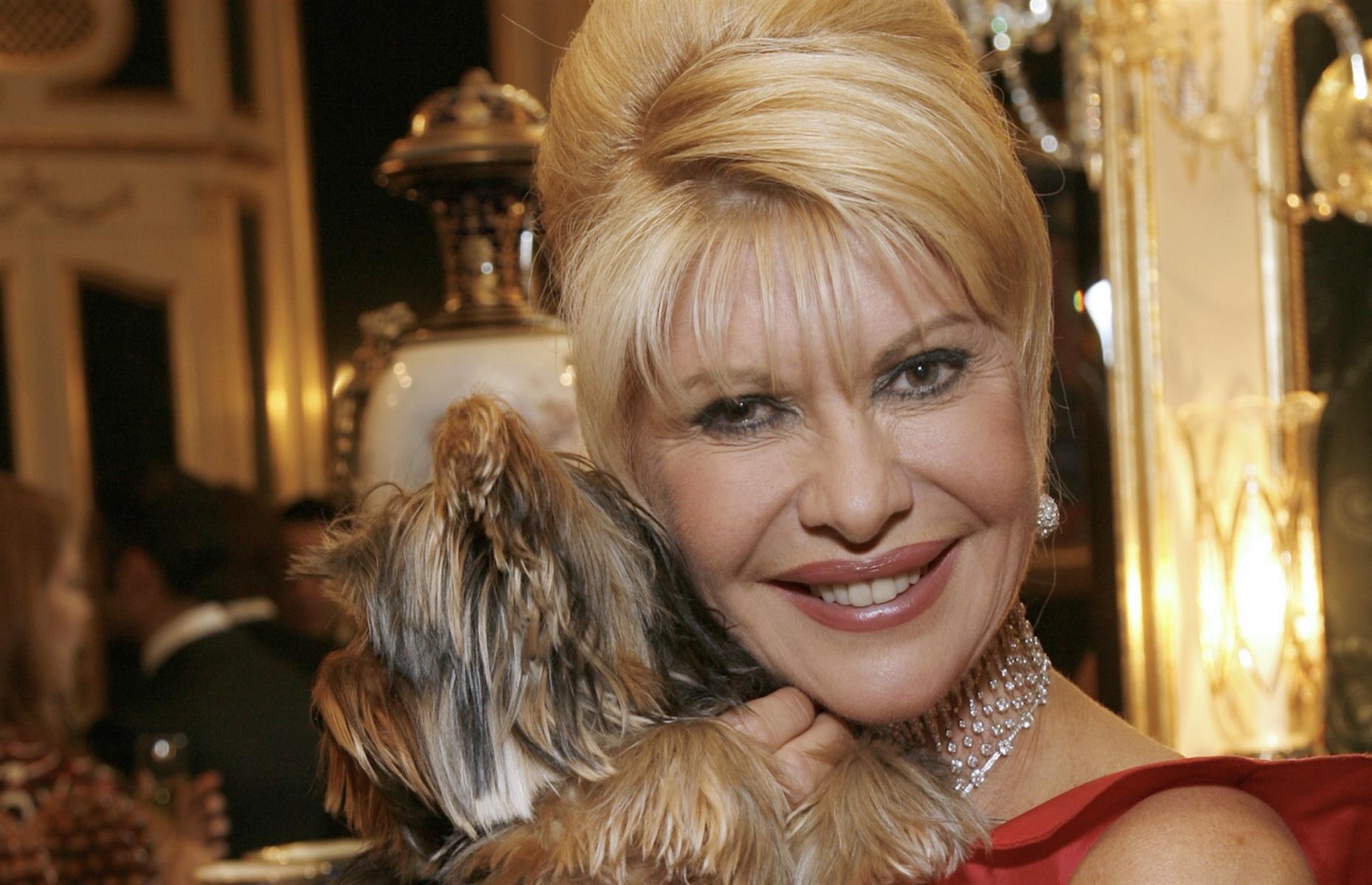 2011: Ivana Trump and beloved dog Tiger in New York