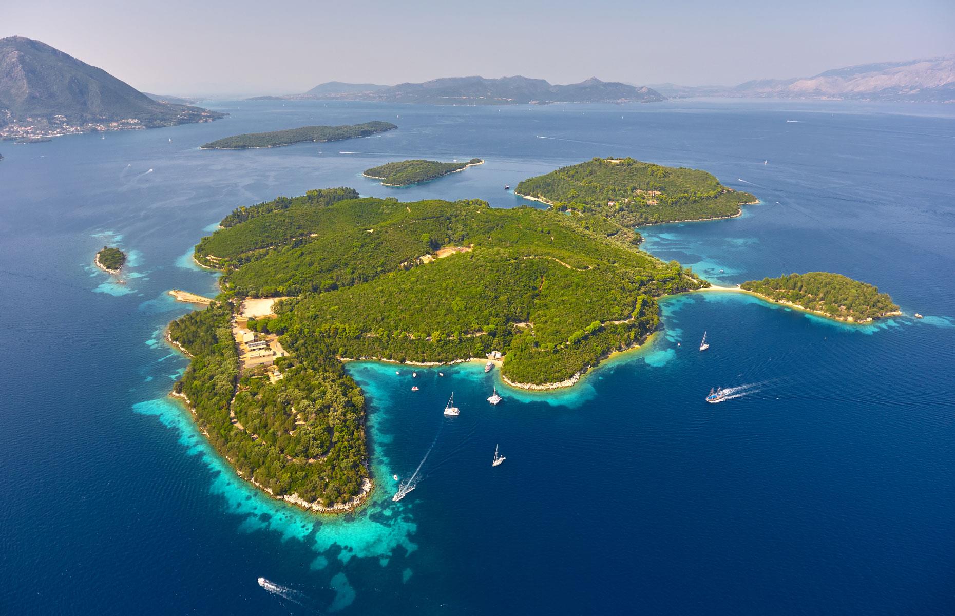 Jackie and Aristotle’s private island paradise in Greece 