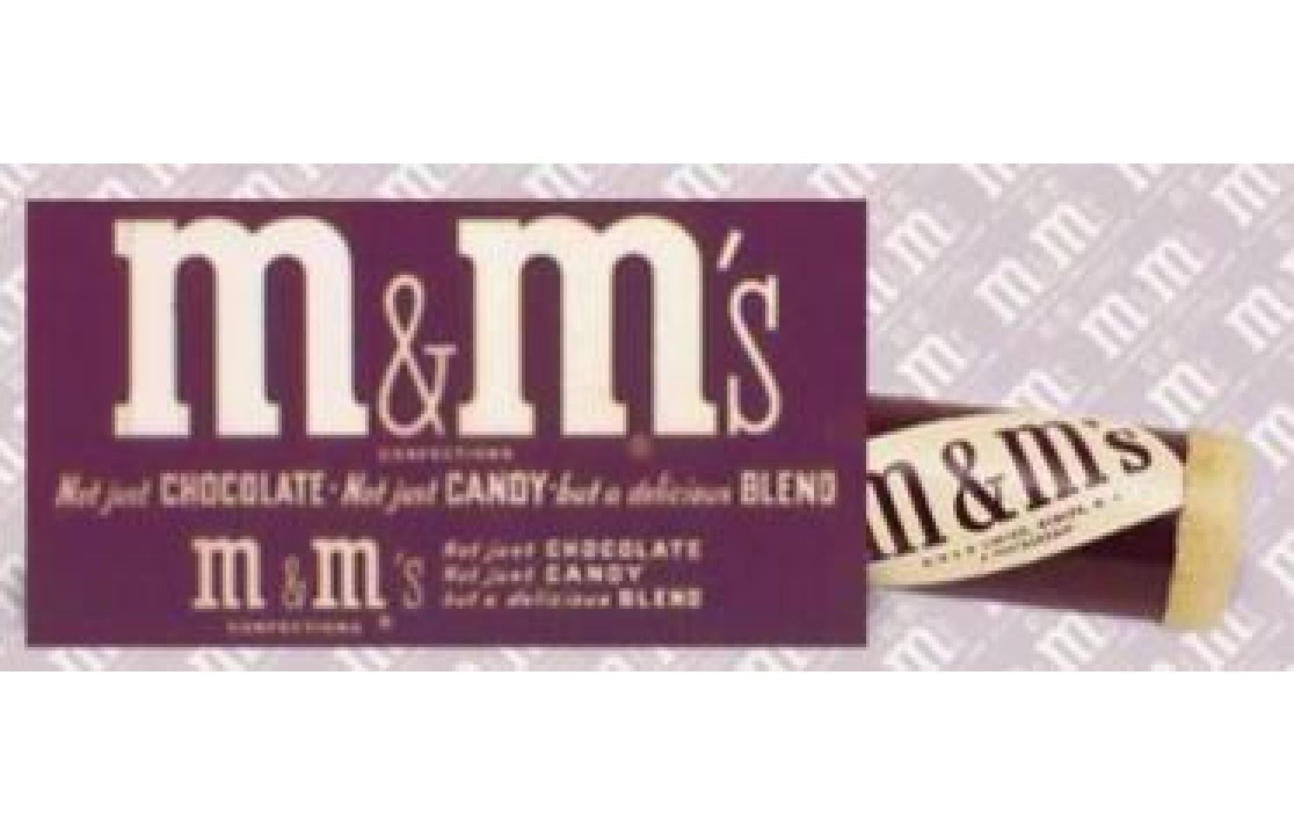 Vtg 90s Crispy M&M's Candy WRAPPER Large Size M&M