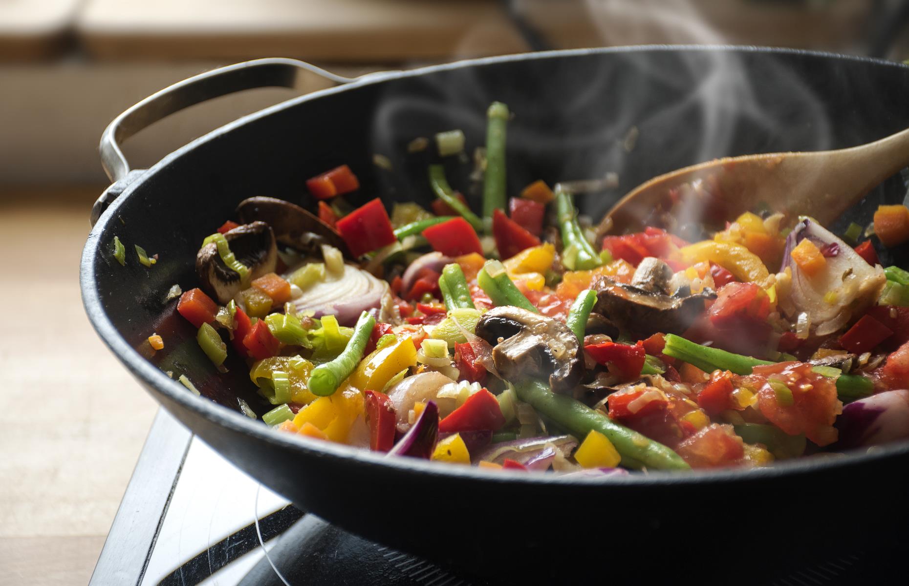 19. Add water for a healthier sizzle