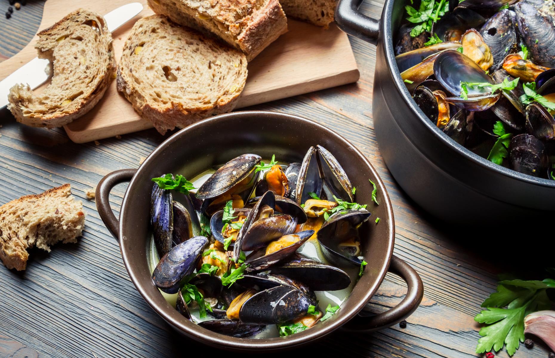 2. Mussels