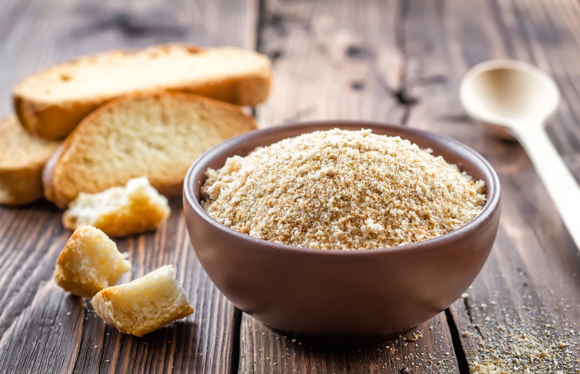 Turn stale bread into crumbs