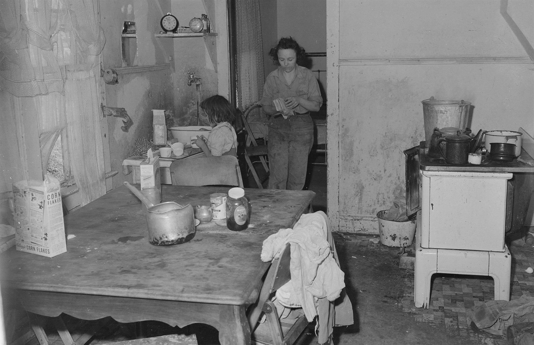 Inside a company housing project