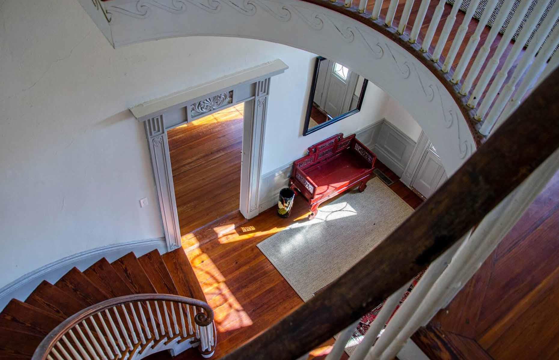 After: spiral staircase