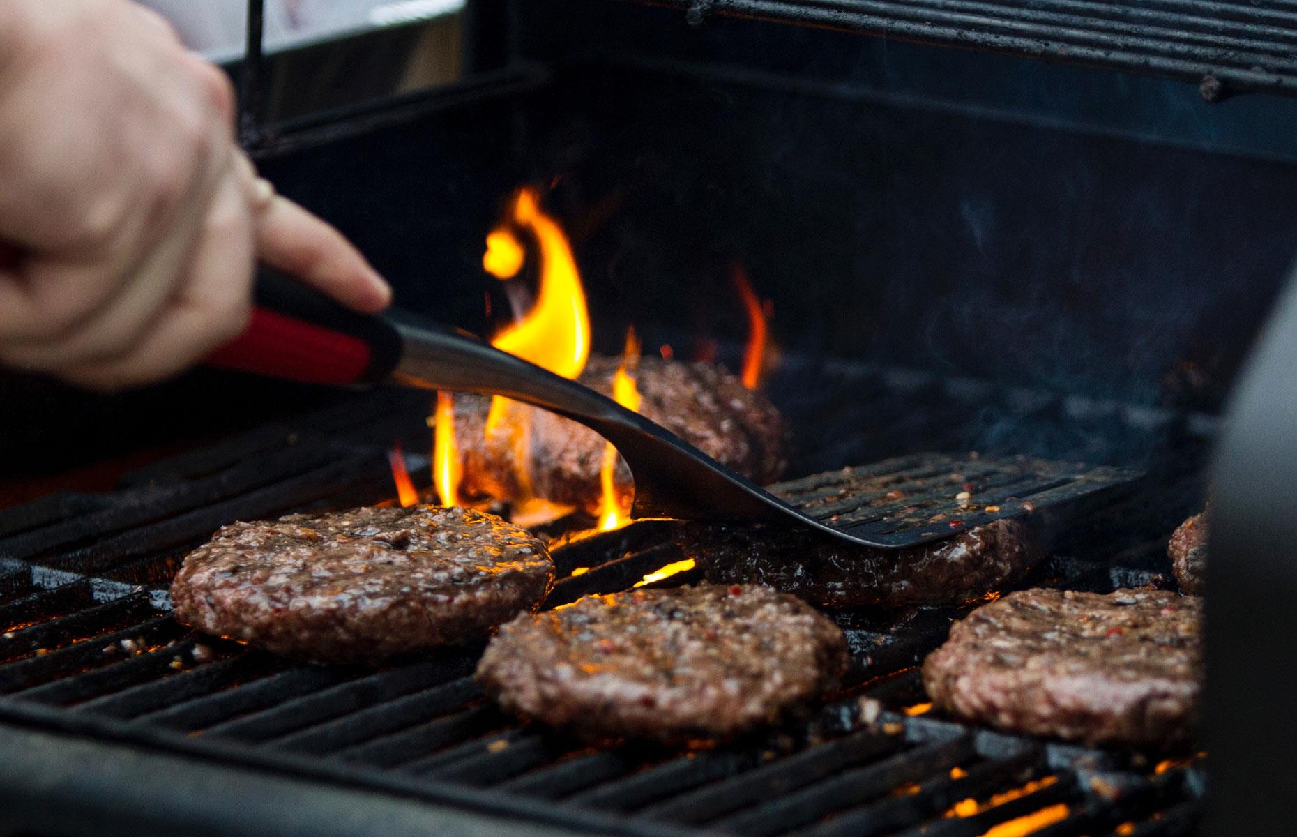 10. Using the same utensil for raw and cooked meat on the barbecue