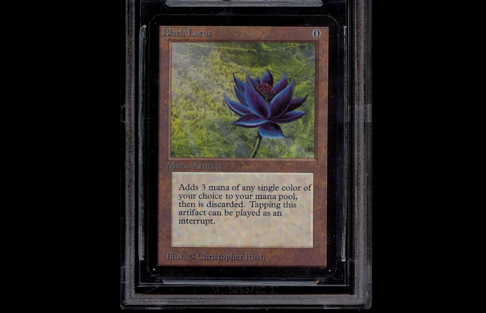 Magic: The Gathering Alpha Black Lotus trading card deck: $27,300 (£21.8k)