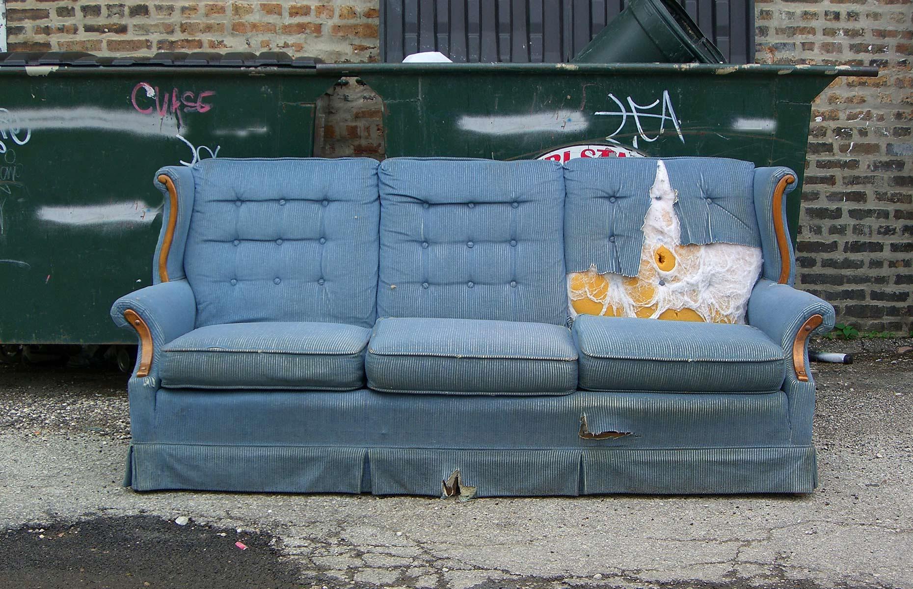 What you can take to the tip: sofas