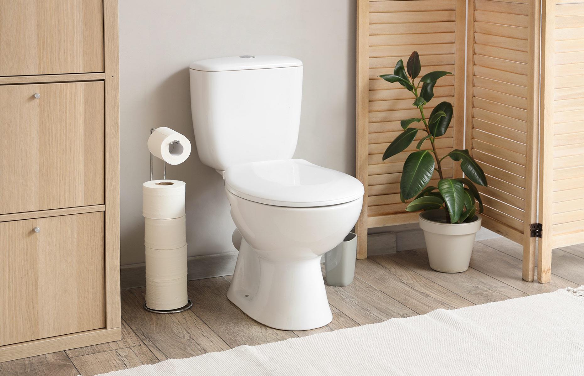 Tackle draughts behind the toilet