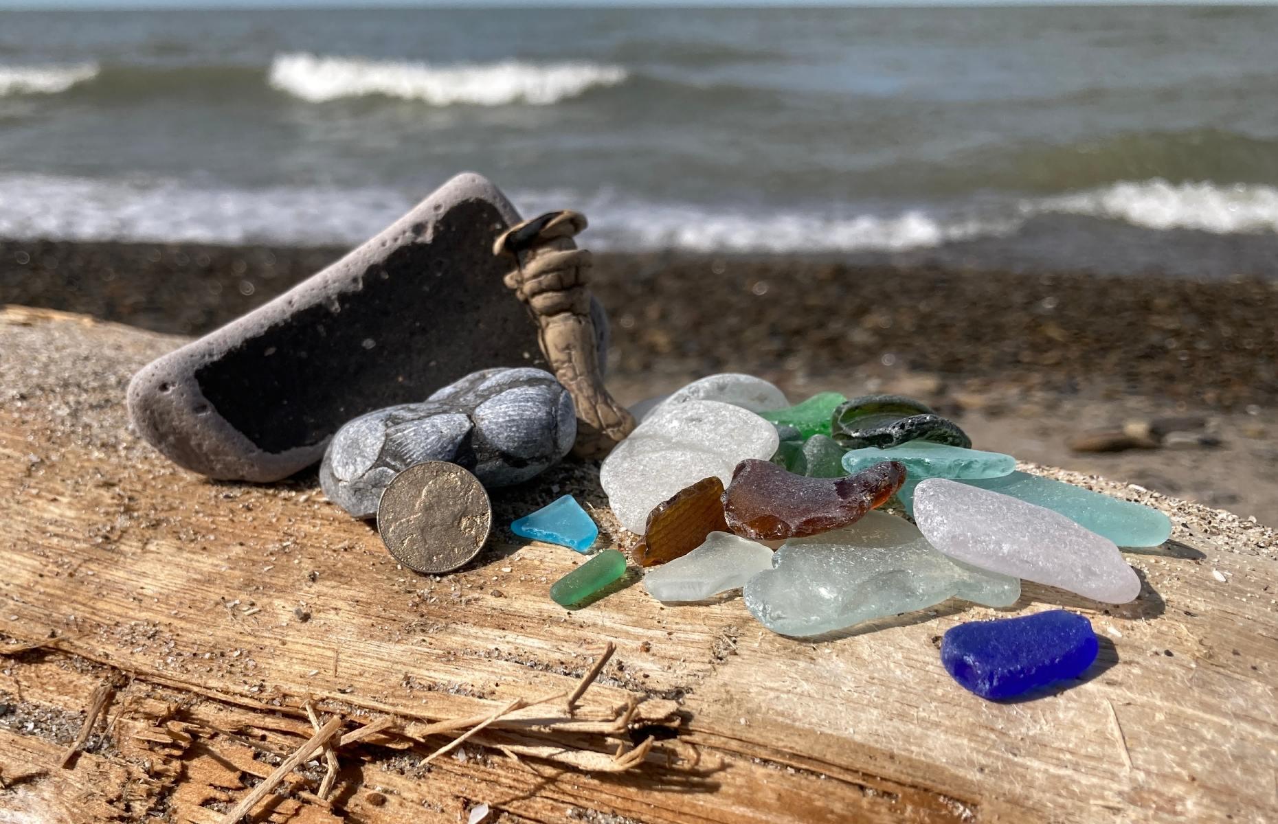 Lake Erie is also renowned for beach glass