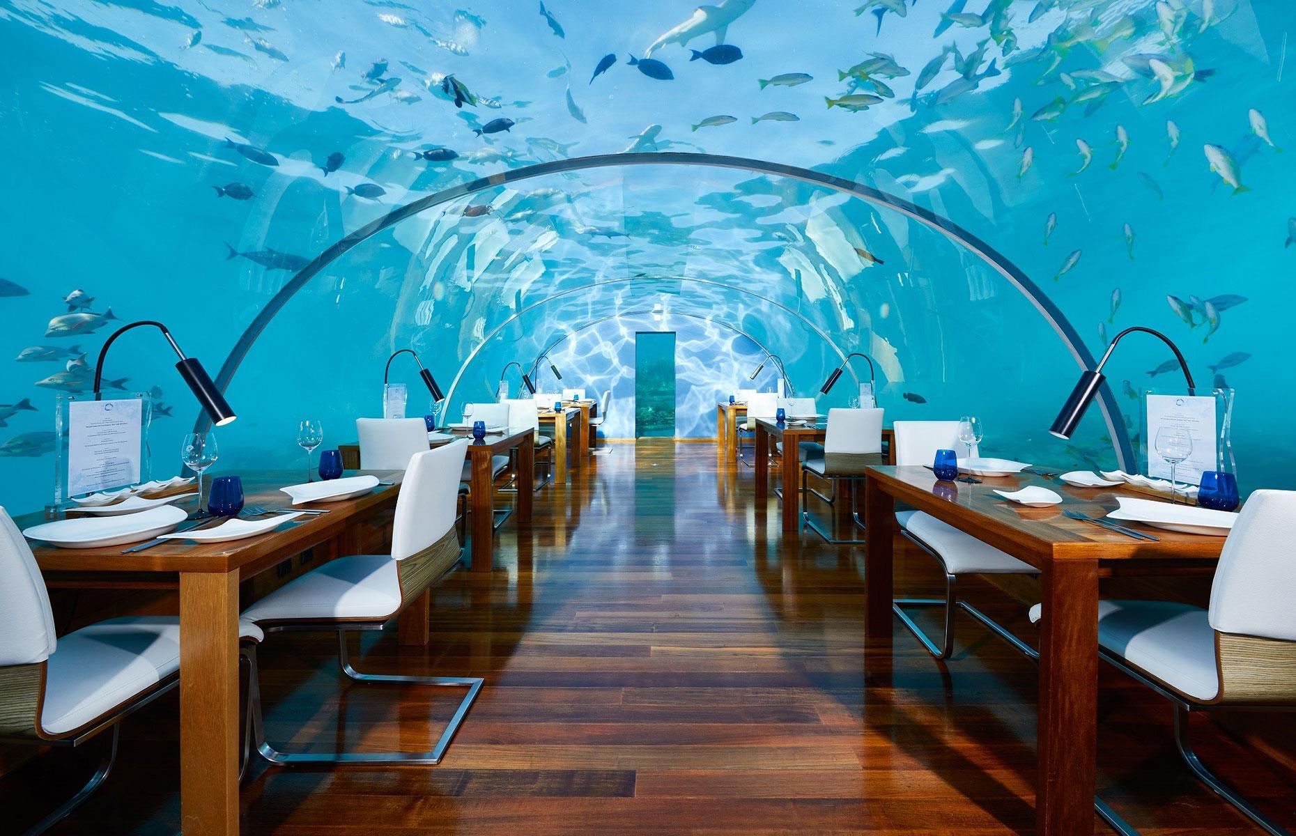 14. Ithaa Undersea Restaurant, Rangali Island, Maldives
