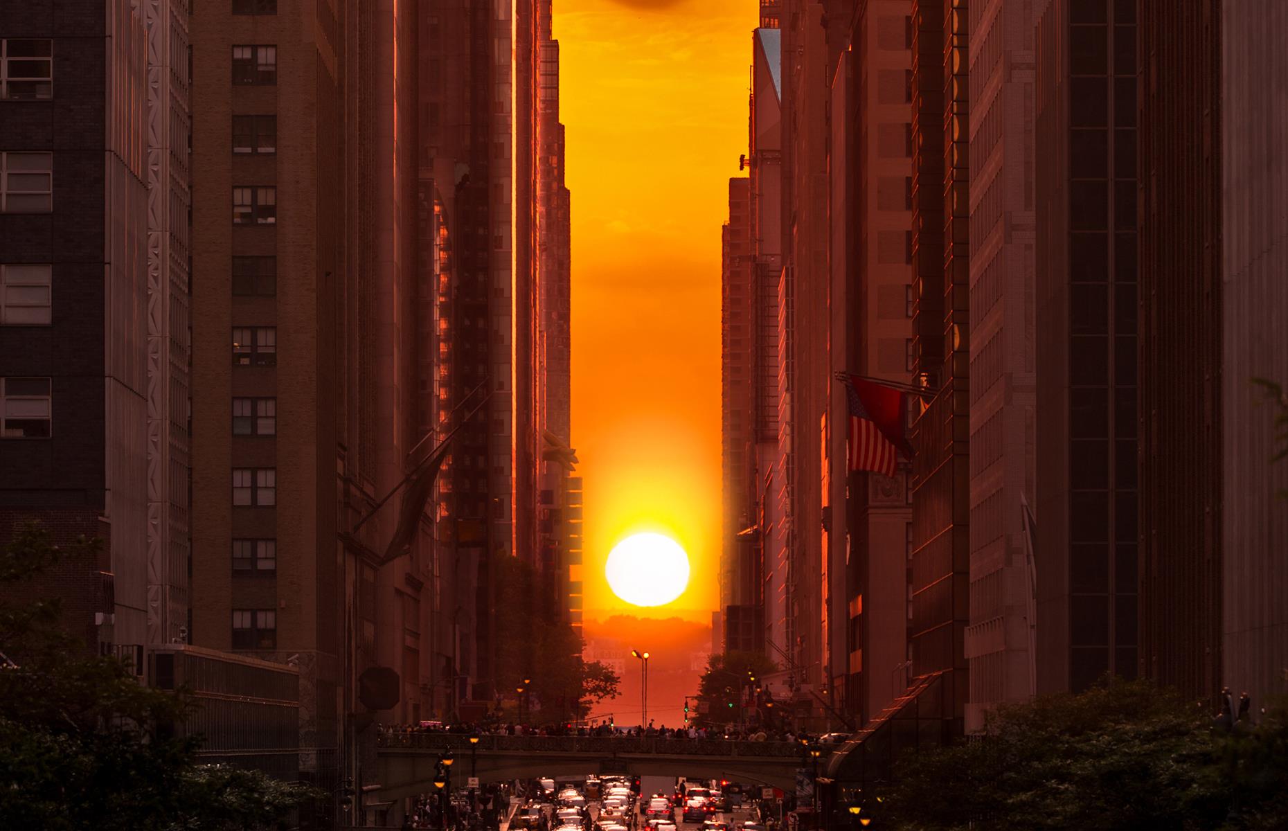 Manhattanhenge, New York City, USA