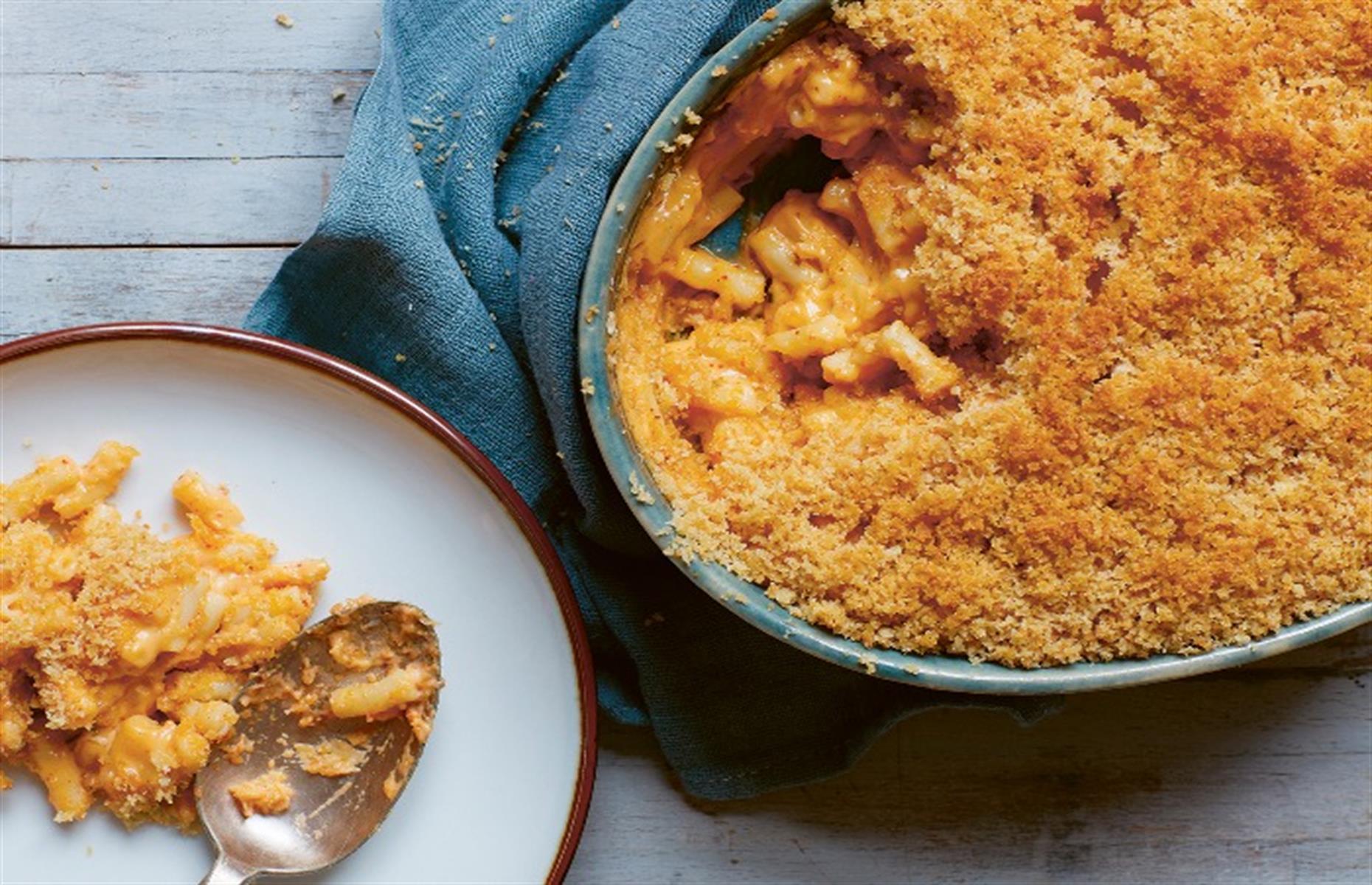 7.  Kimchi mac ’n’ cheese