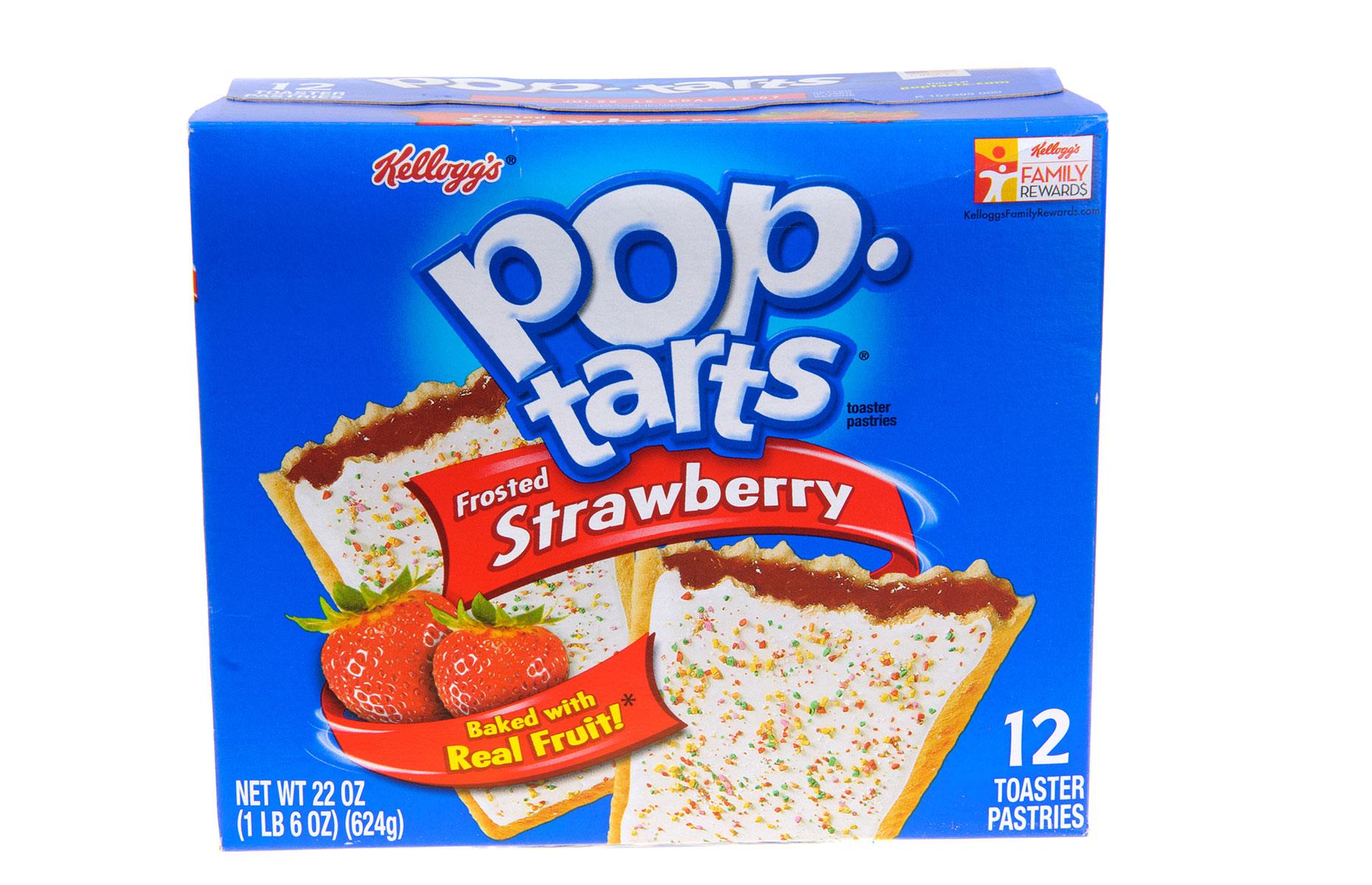 8.  Pop Tarts strawberry frosted (30% sugar)