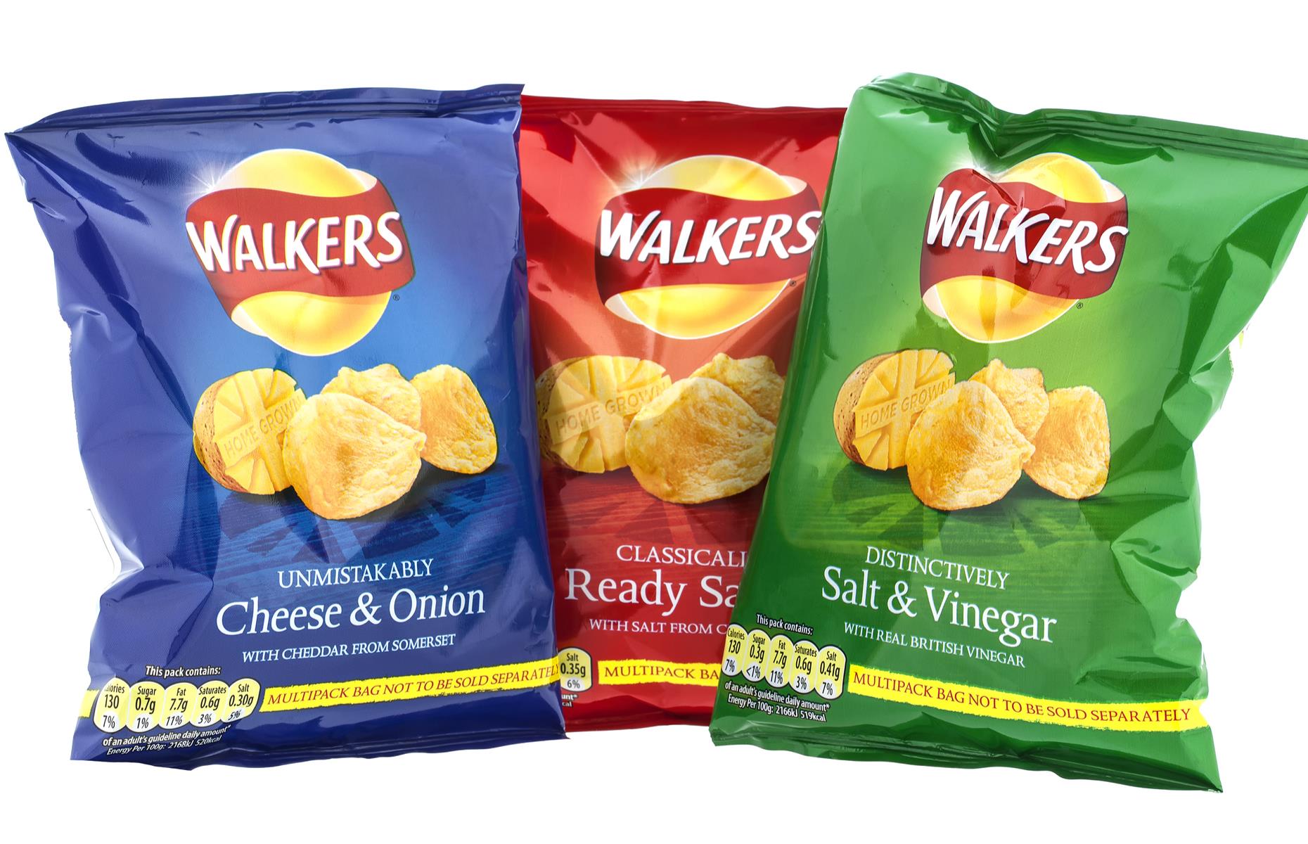 Walkers crisps were born in Leicester, England
