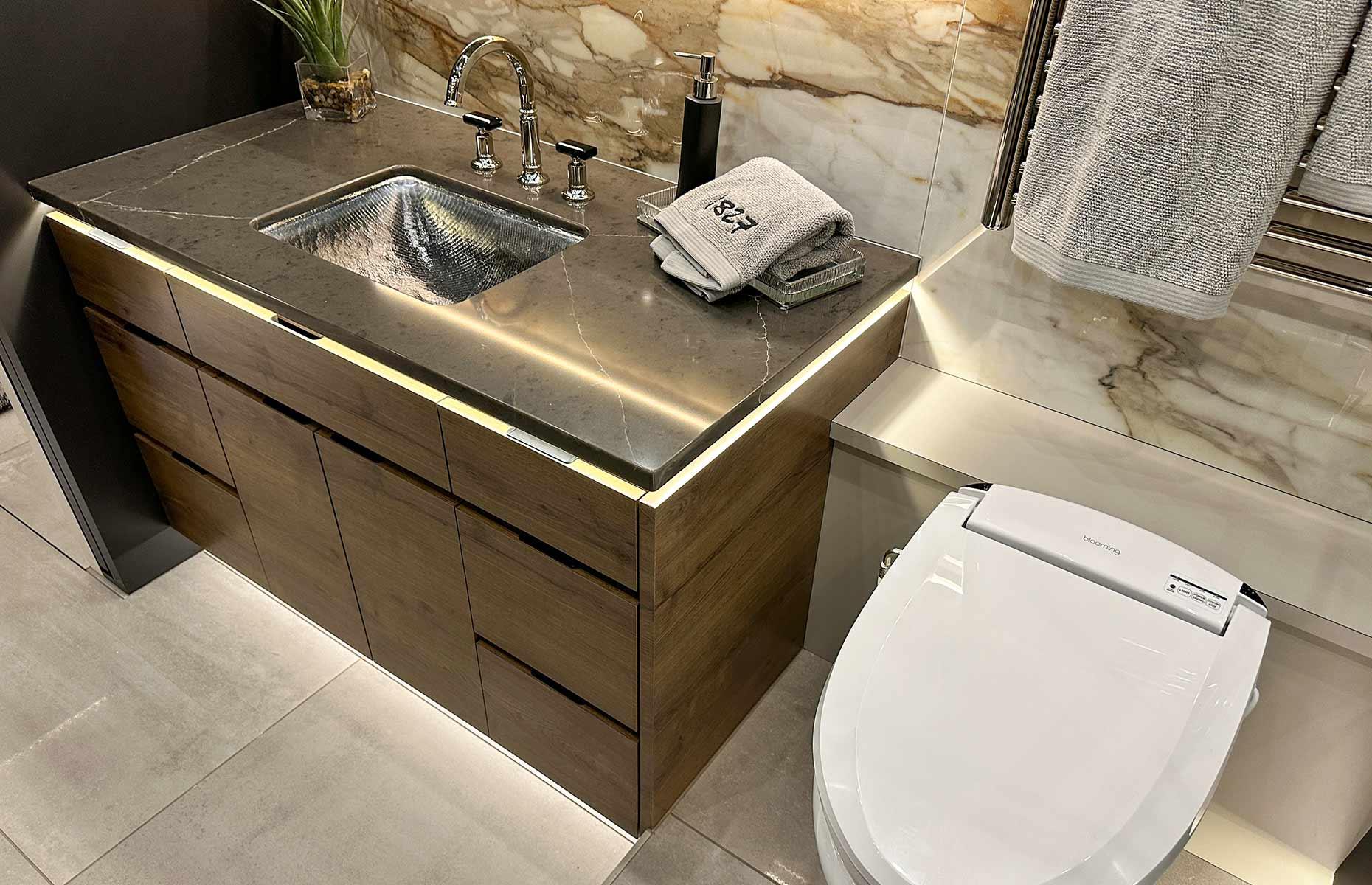 2026 Newell Coach P50: spa-style bathroom