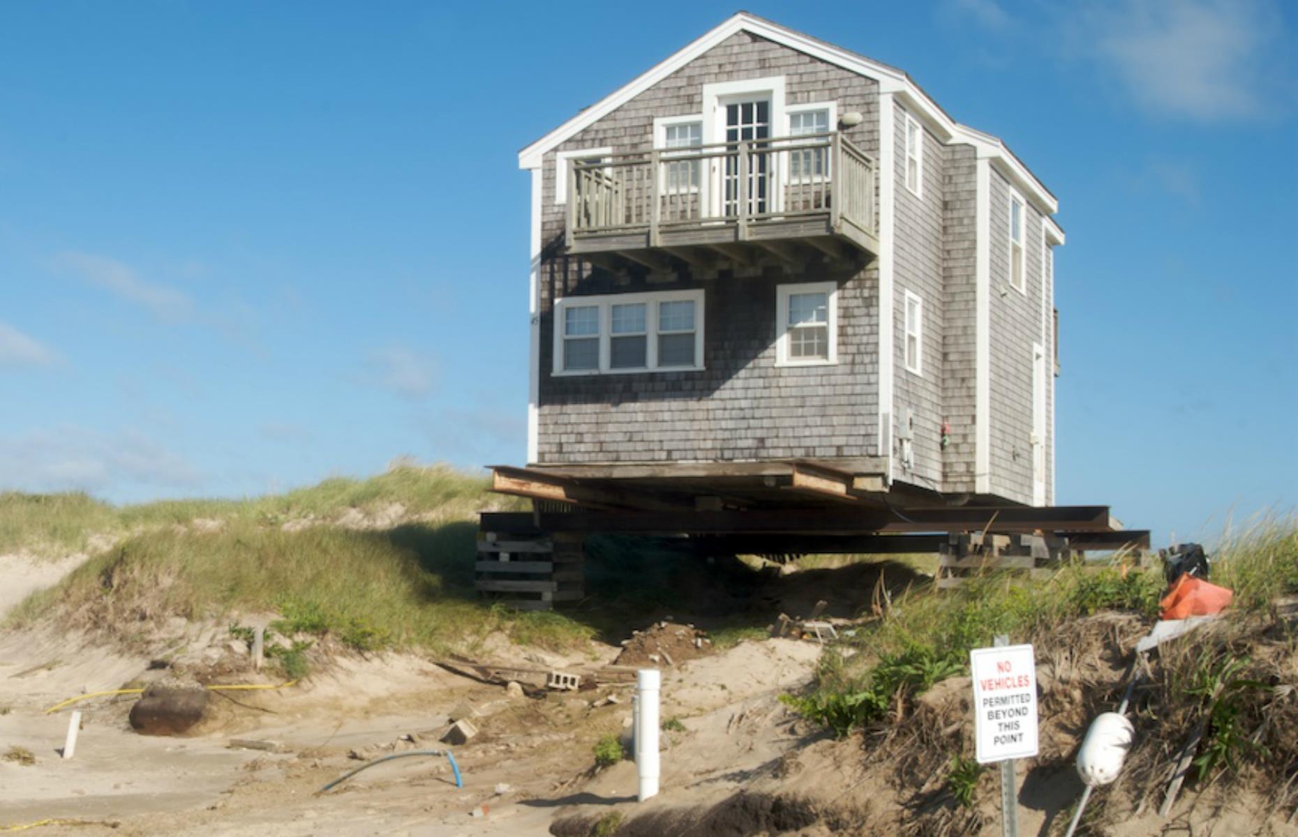 Moving, House, Sand, Erosion, Nantucket, Massachusetts