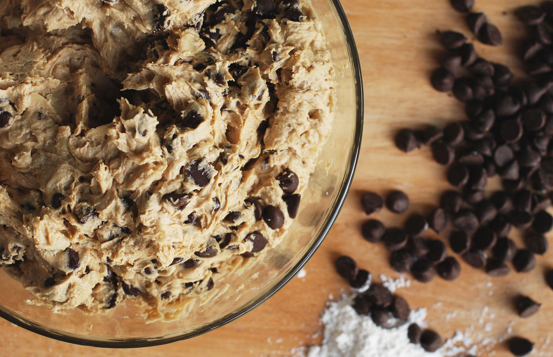 Don’t over-mix the dough
