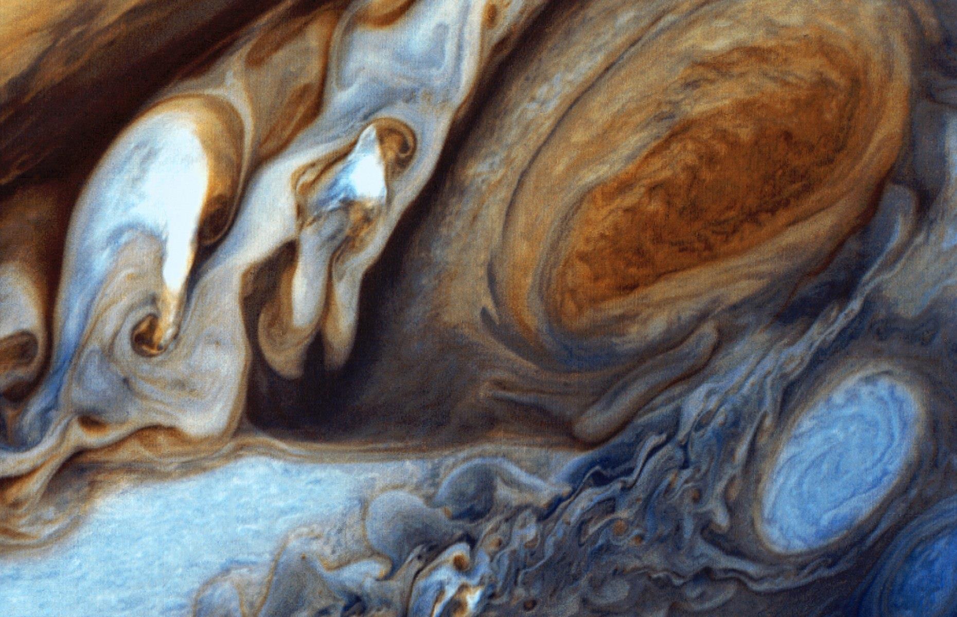 Jupiter’s Great Red Spot as viewed by Voyager 1