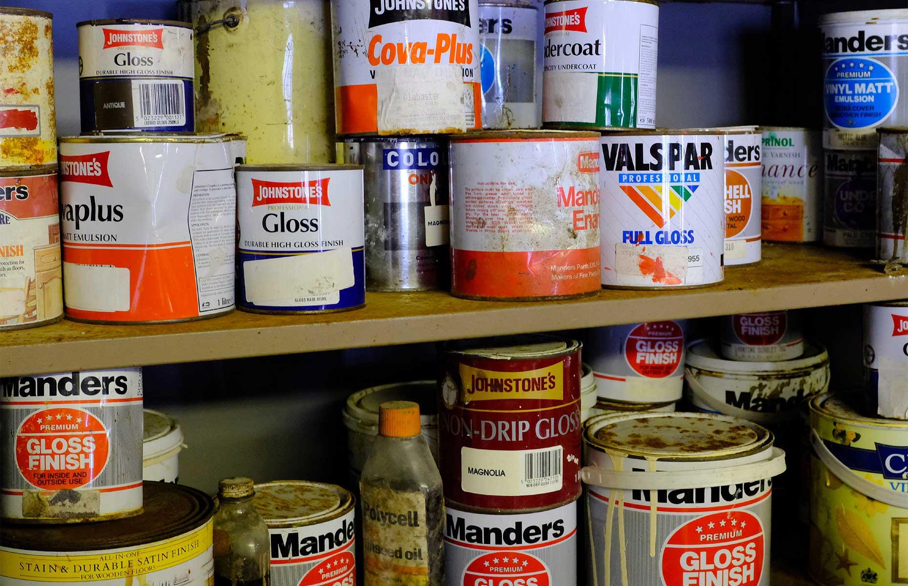 Dispose of old paint cans