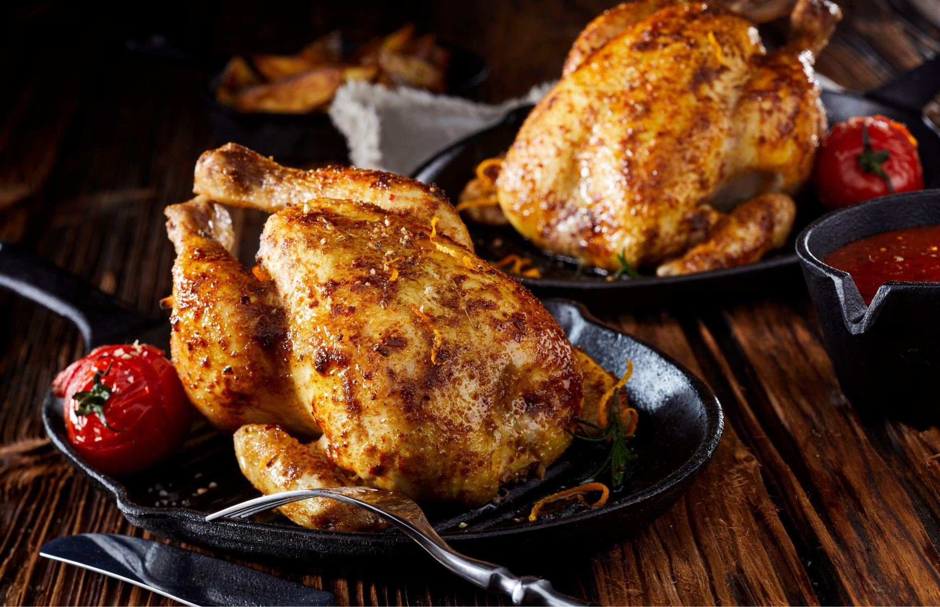 27. Choose the smaller whole chicken 