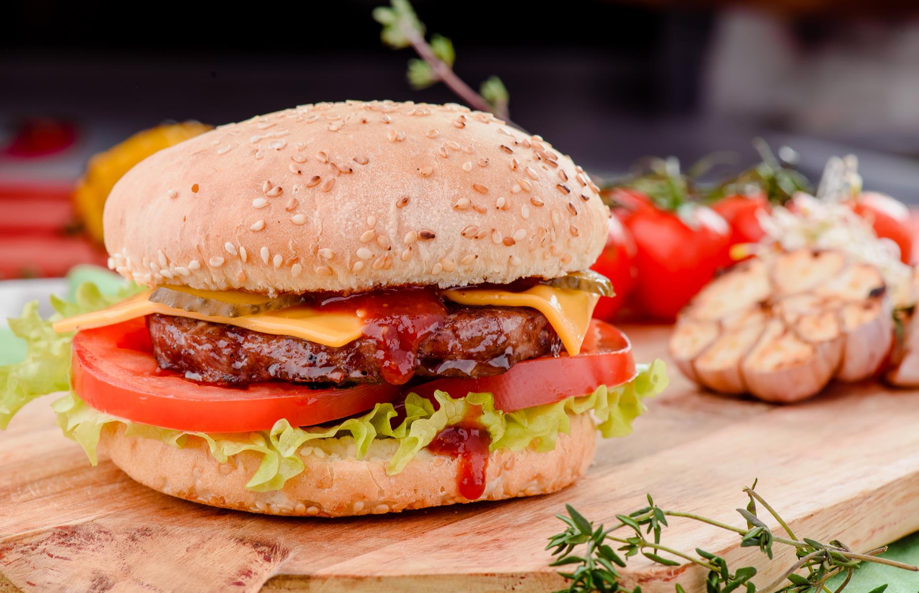 African volcano burger