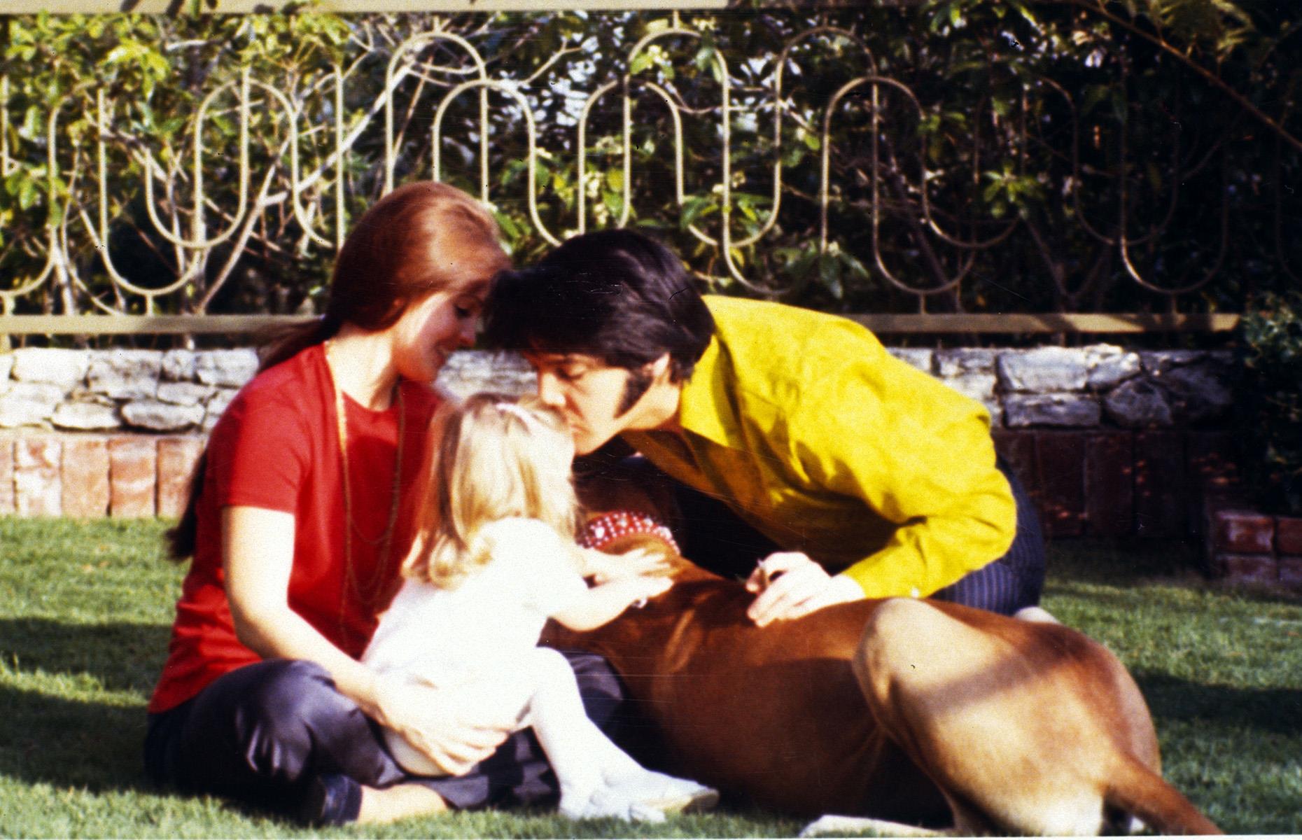 Elvis, Priscilla and Lisa Marie