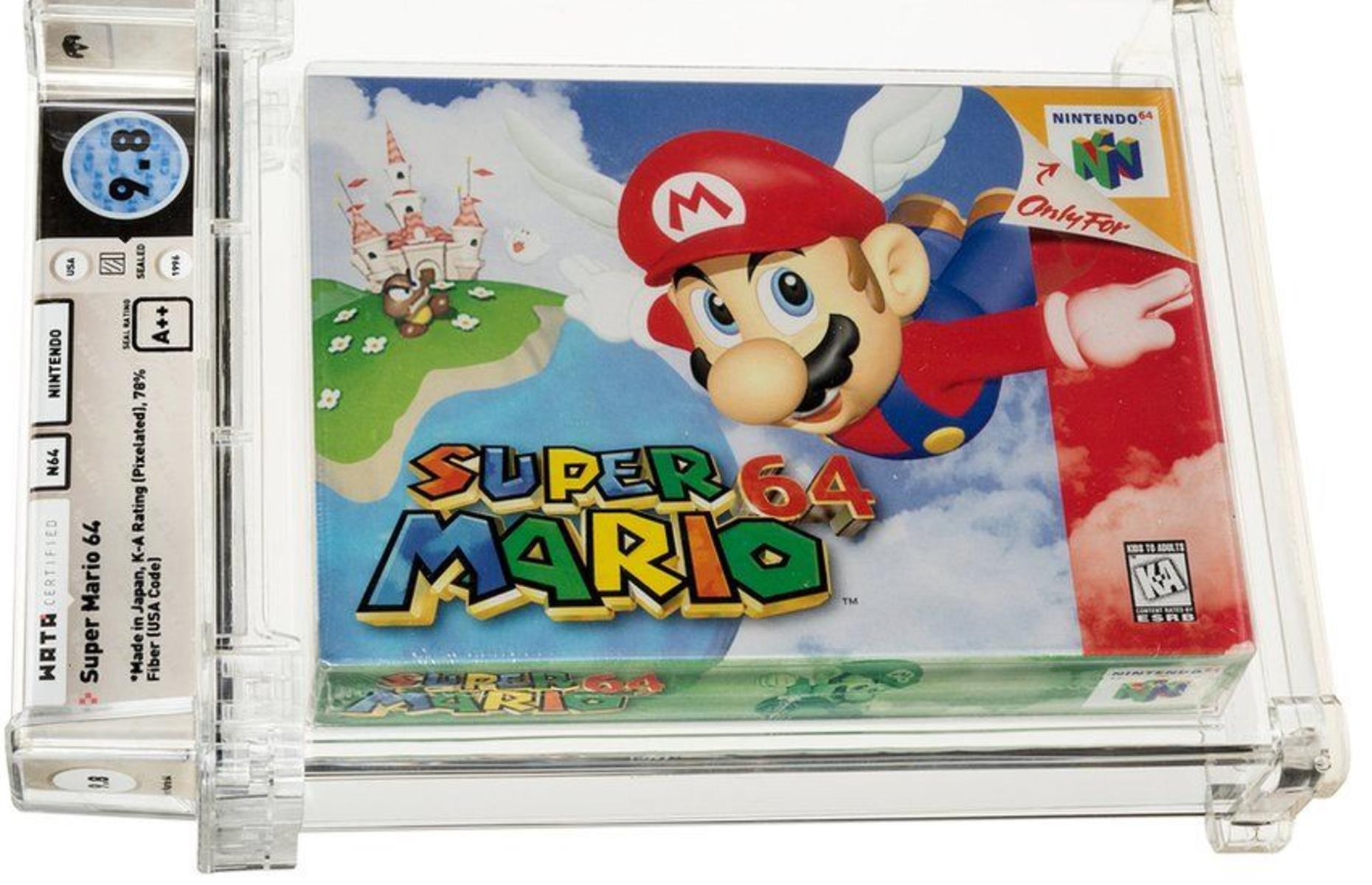 Super Mario 64 (Nintendo) for NES 1996: up to $1.5 million (£1m)