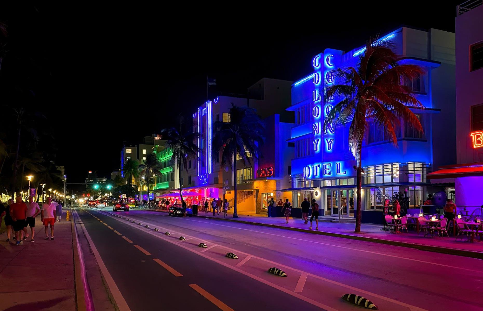 Now: Ocean Drive, Miami, Florida