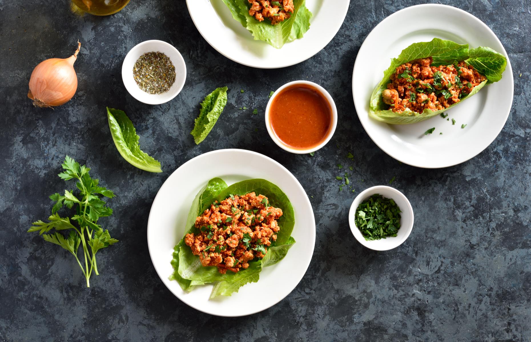 Pork lettuce cups