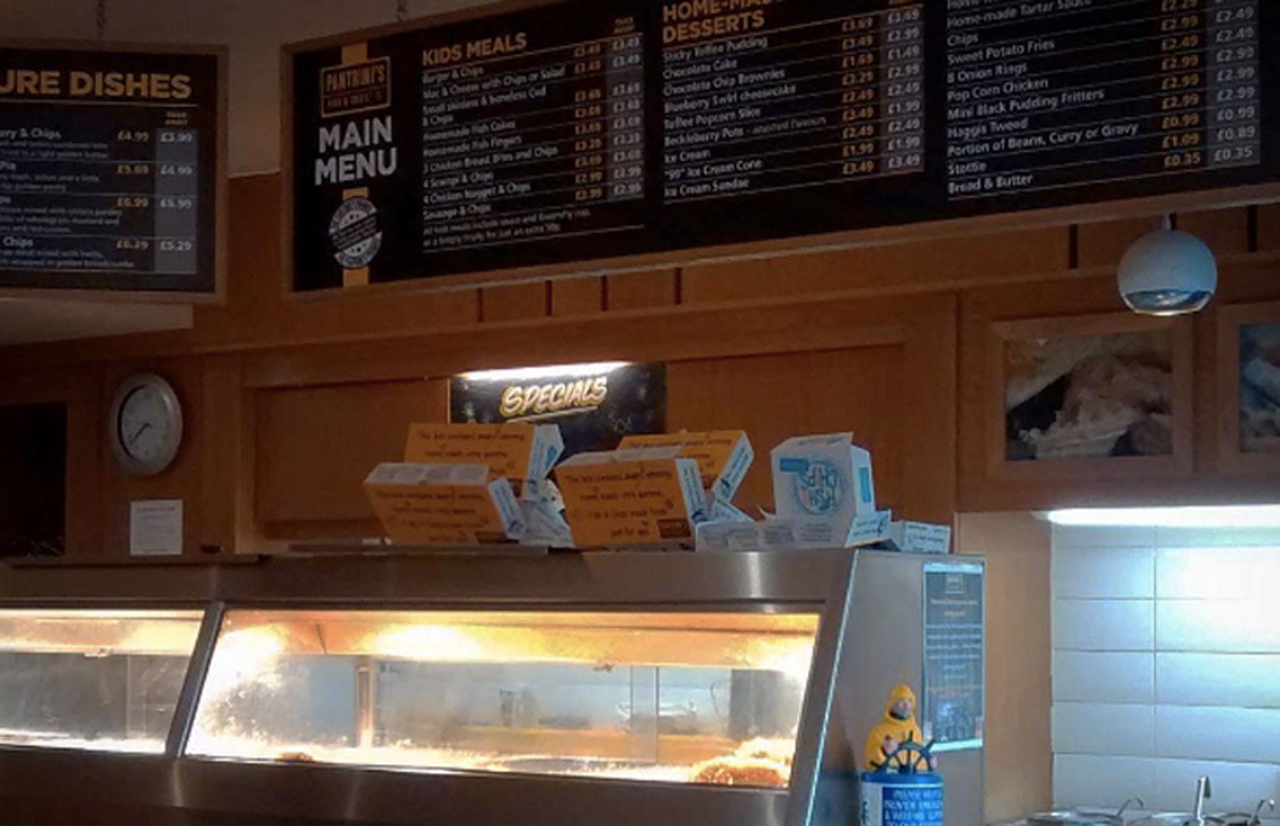 Pantrini's Fish and Chips, Whitley Bay 