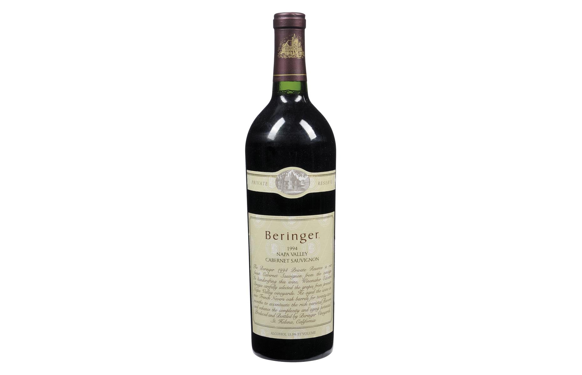 Beringer Cabernet Sauvignon Private Reserve 1994 red wine: $170 (£131)