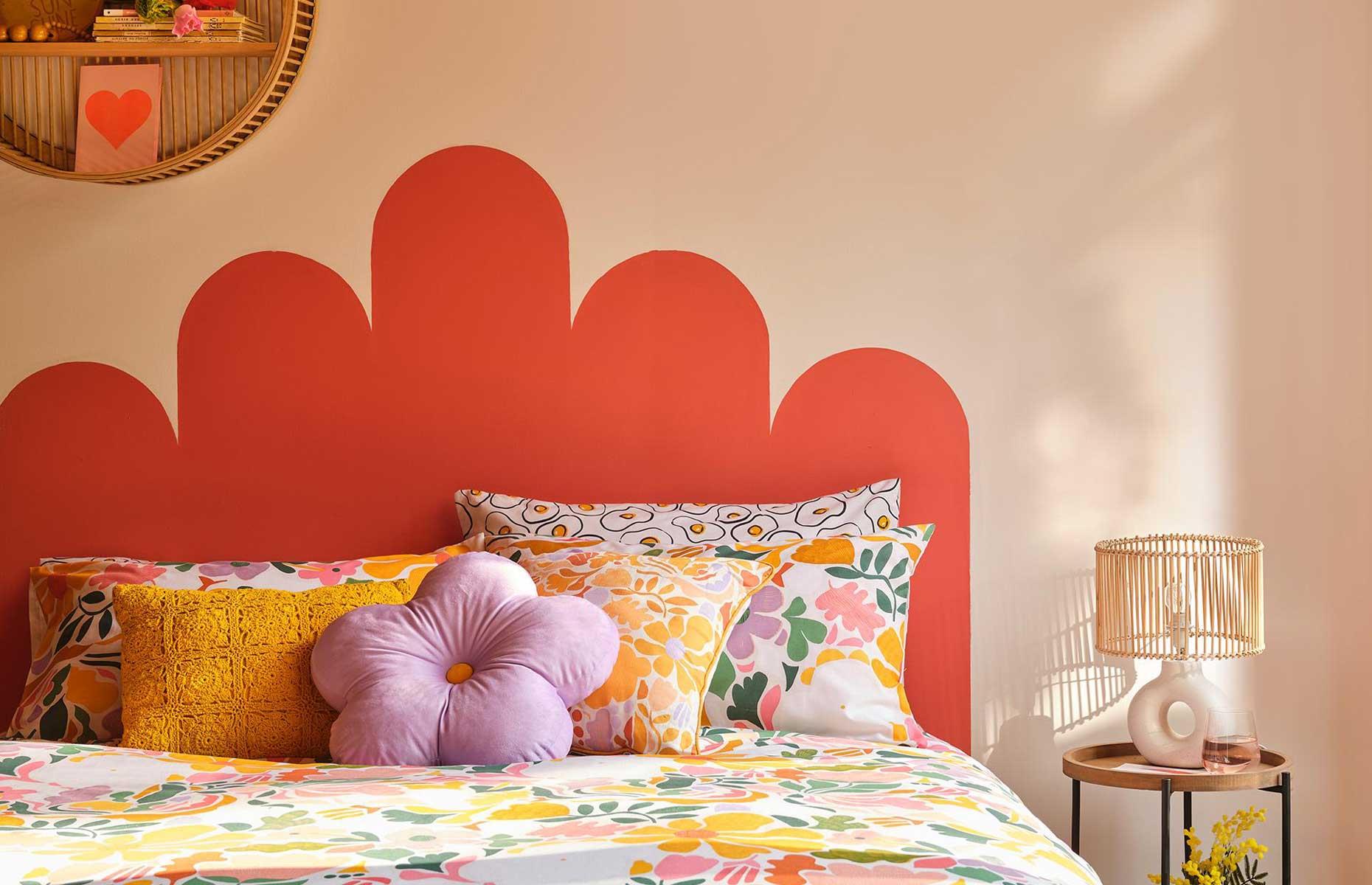 Add a funky headboard
