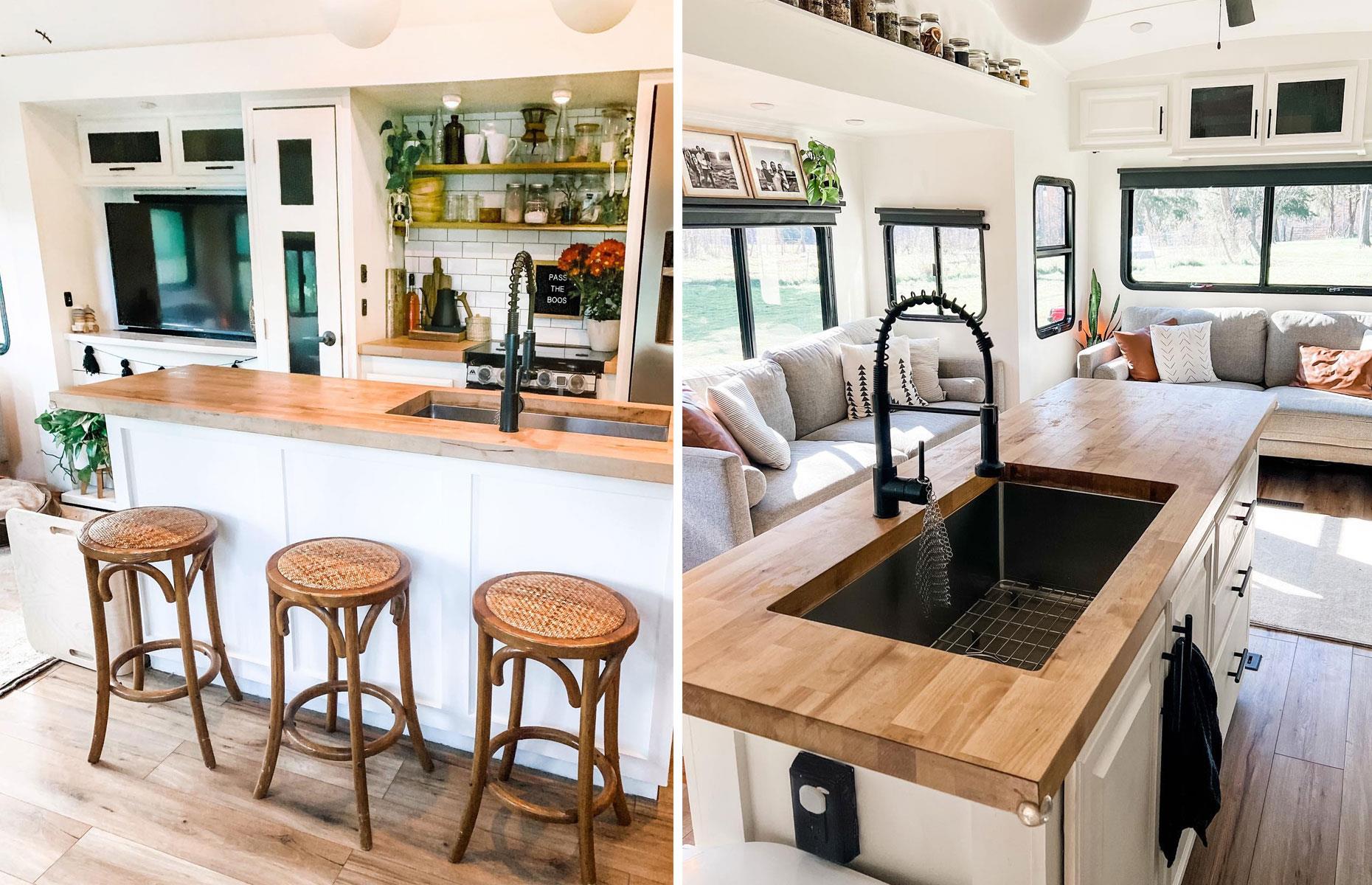 Homestead farmhouse-style RV: after