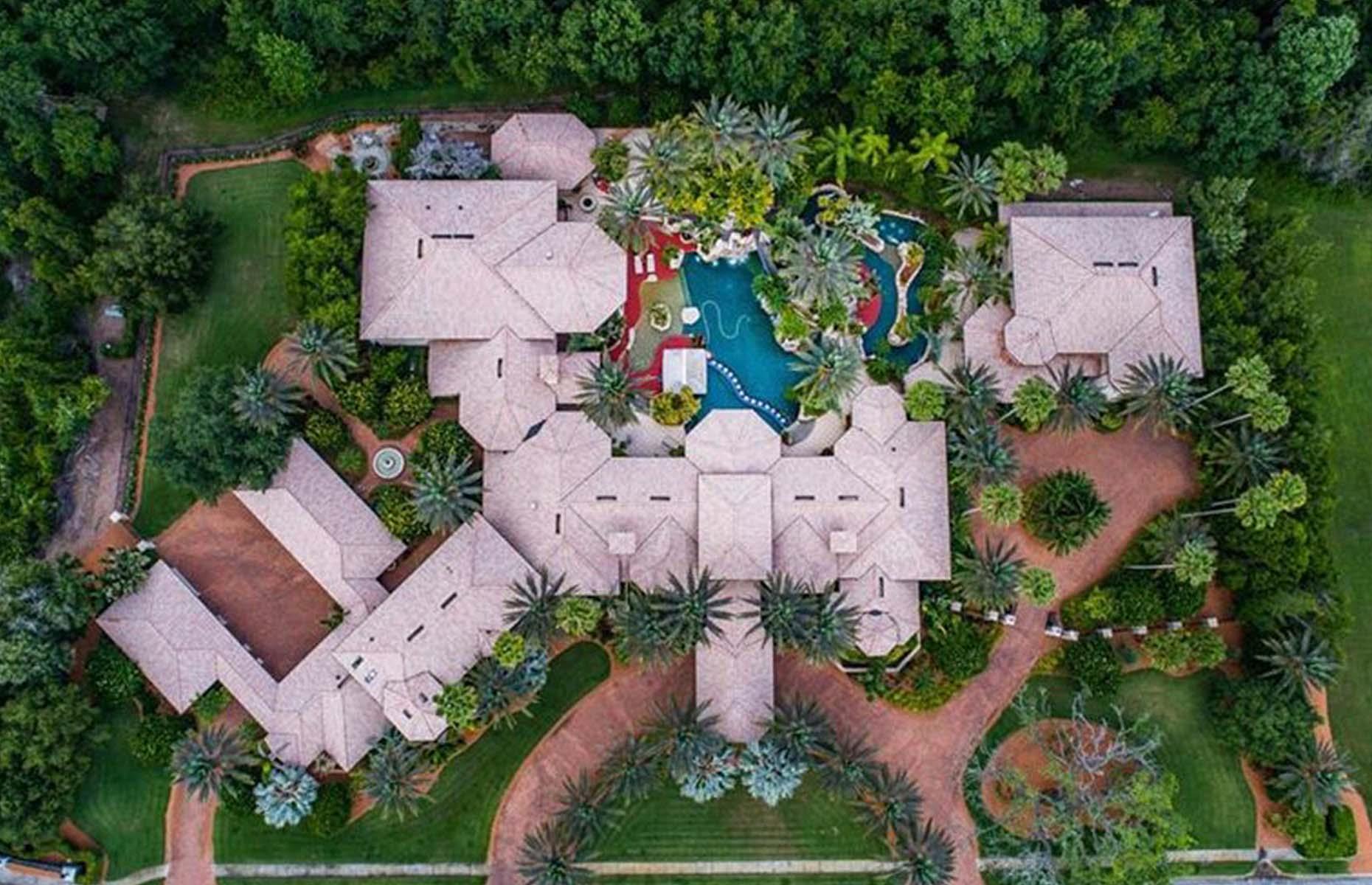 Florida mansion with a miniature village 