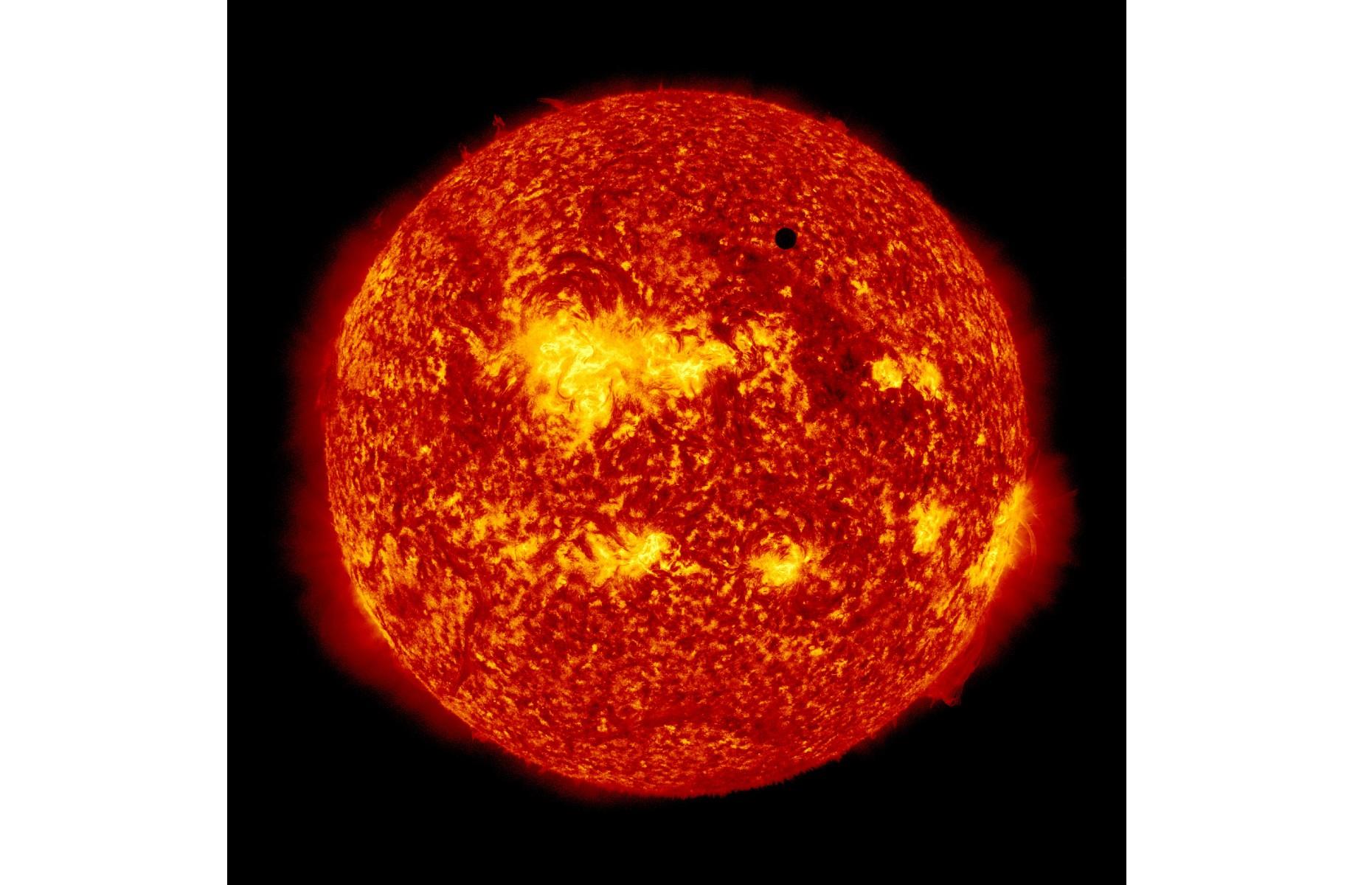 Venus transit across the sun
