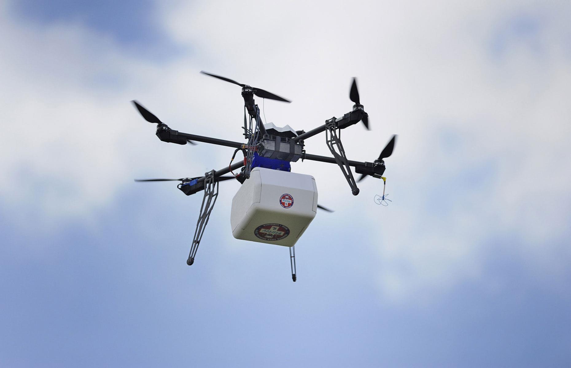 Medicine delivery drones