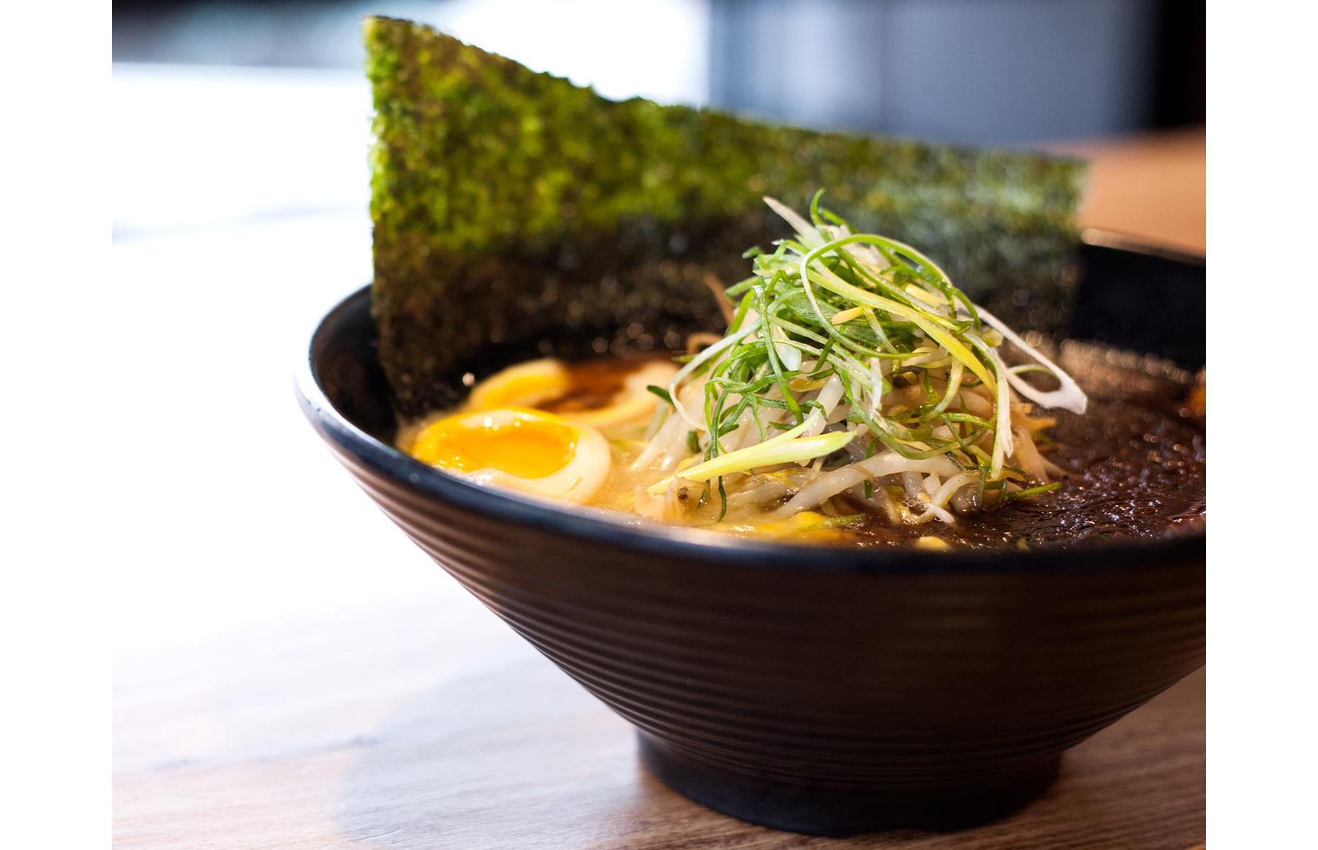 Missouri: roasted black garlic tonkotsu, Nami Ramen, St Louis