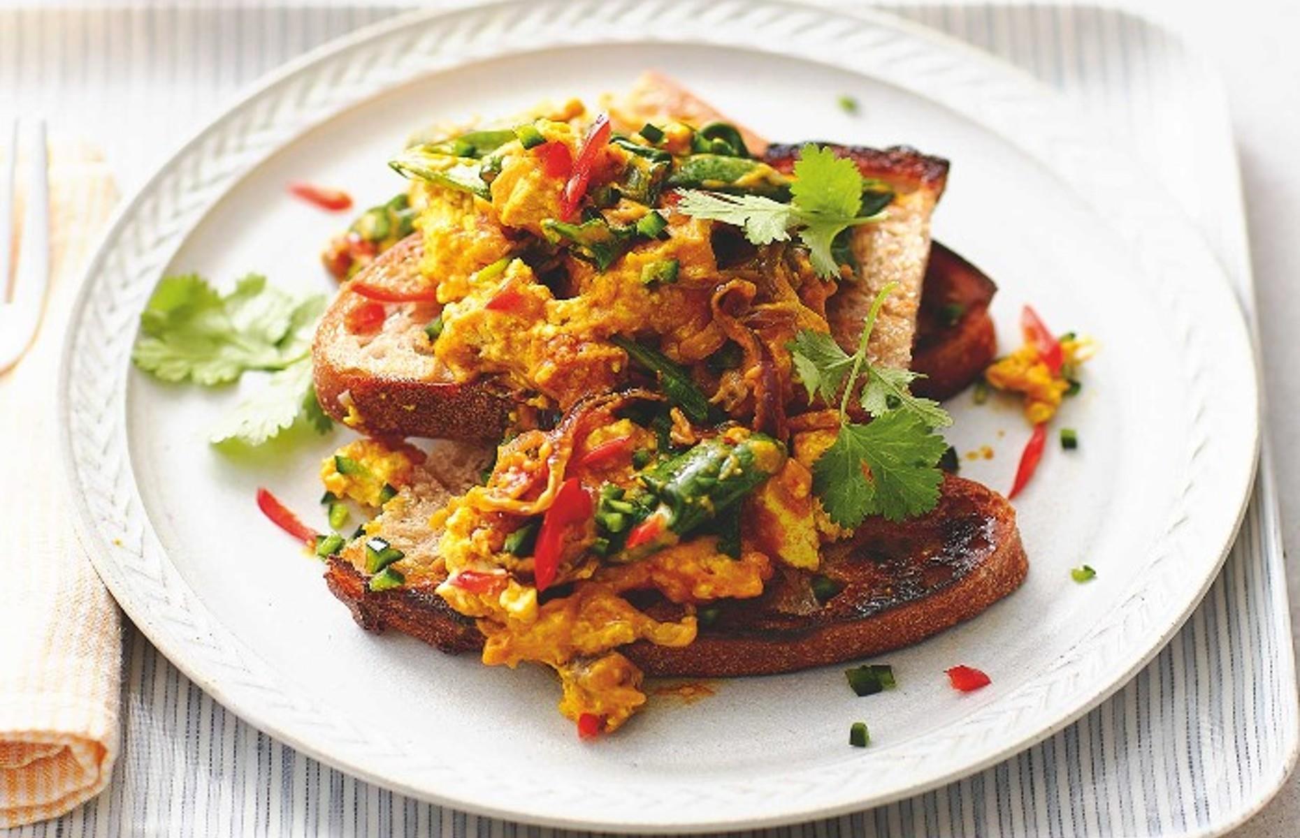 36. Chilli butter tofu scramble