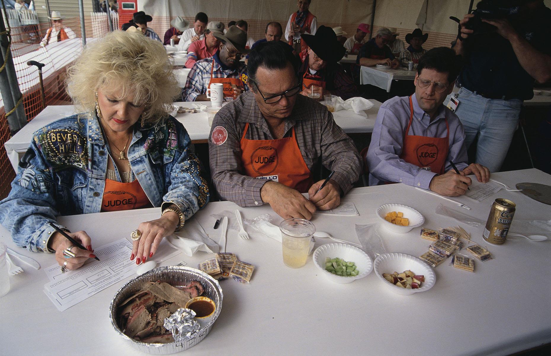 1990s: judges at the World's Championship Bar-B-Que Contest 