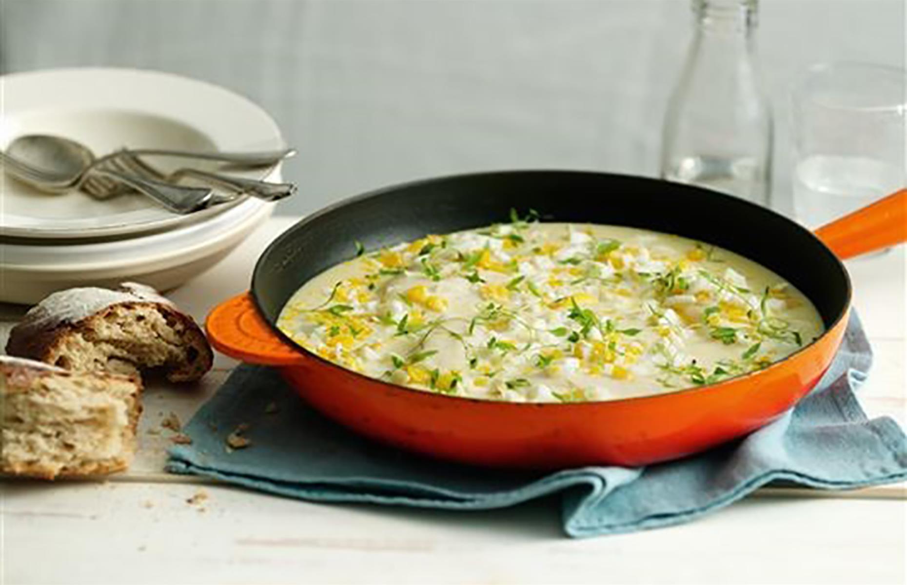 Haddock in cheese sauce