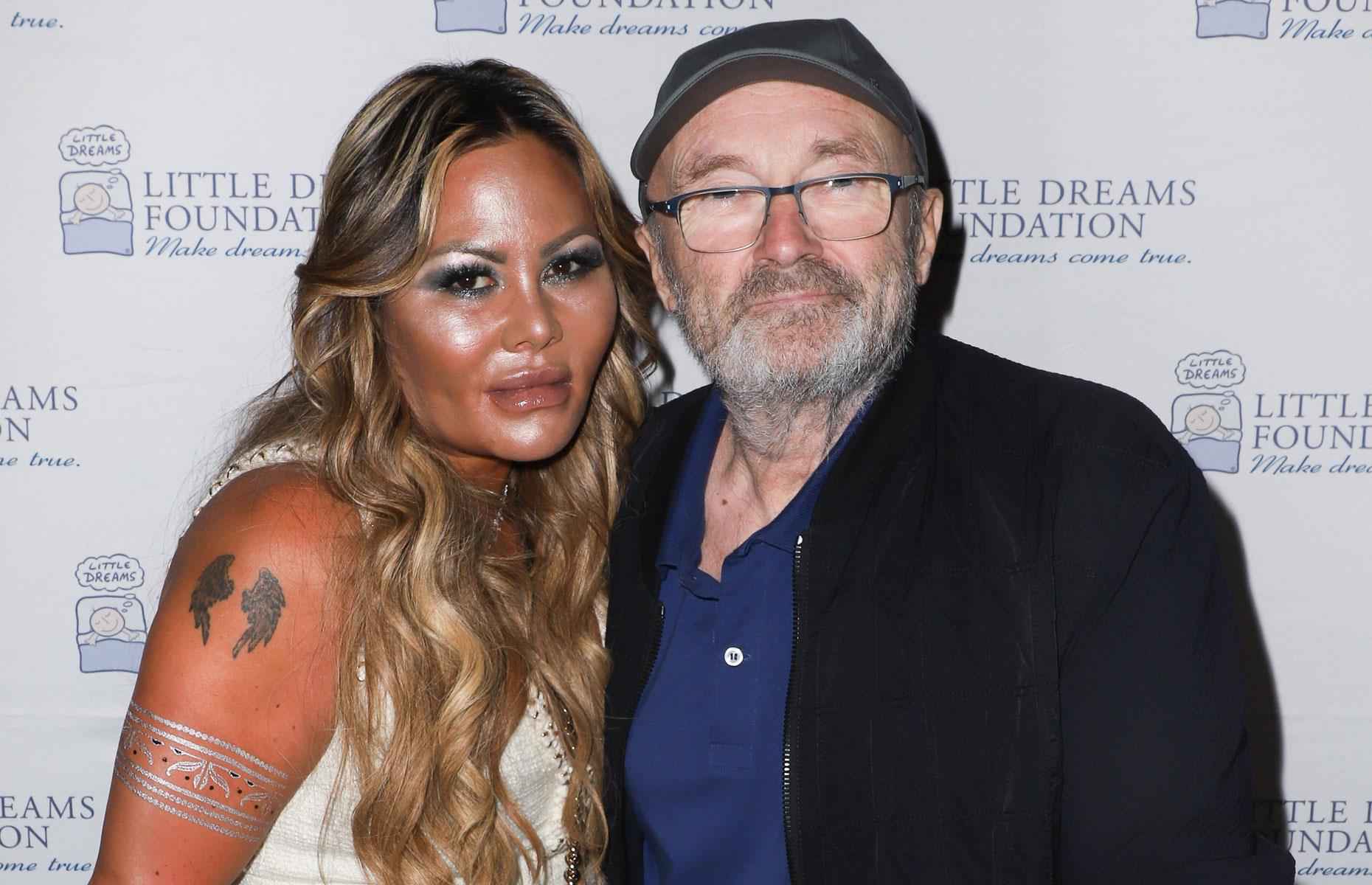 Phil Collins and Orianne Cevey