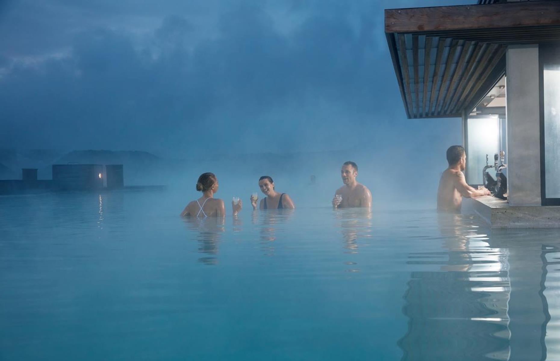 In-Water Bar, Blue Lagoon, Grindavík, Iceland
