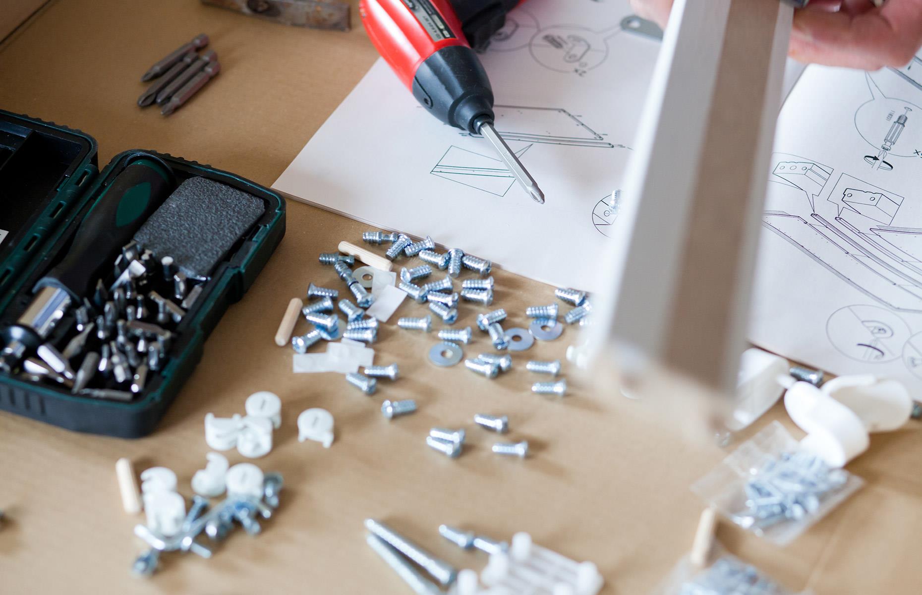 Try this: build flat-pack furniture