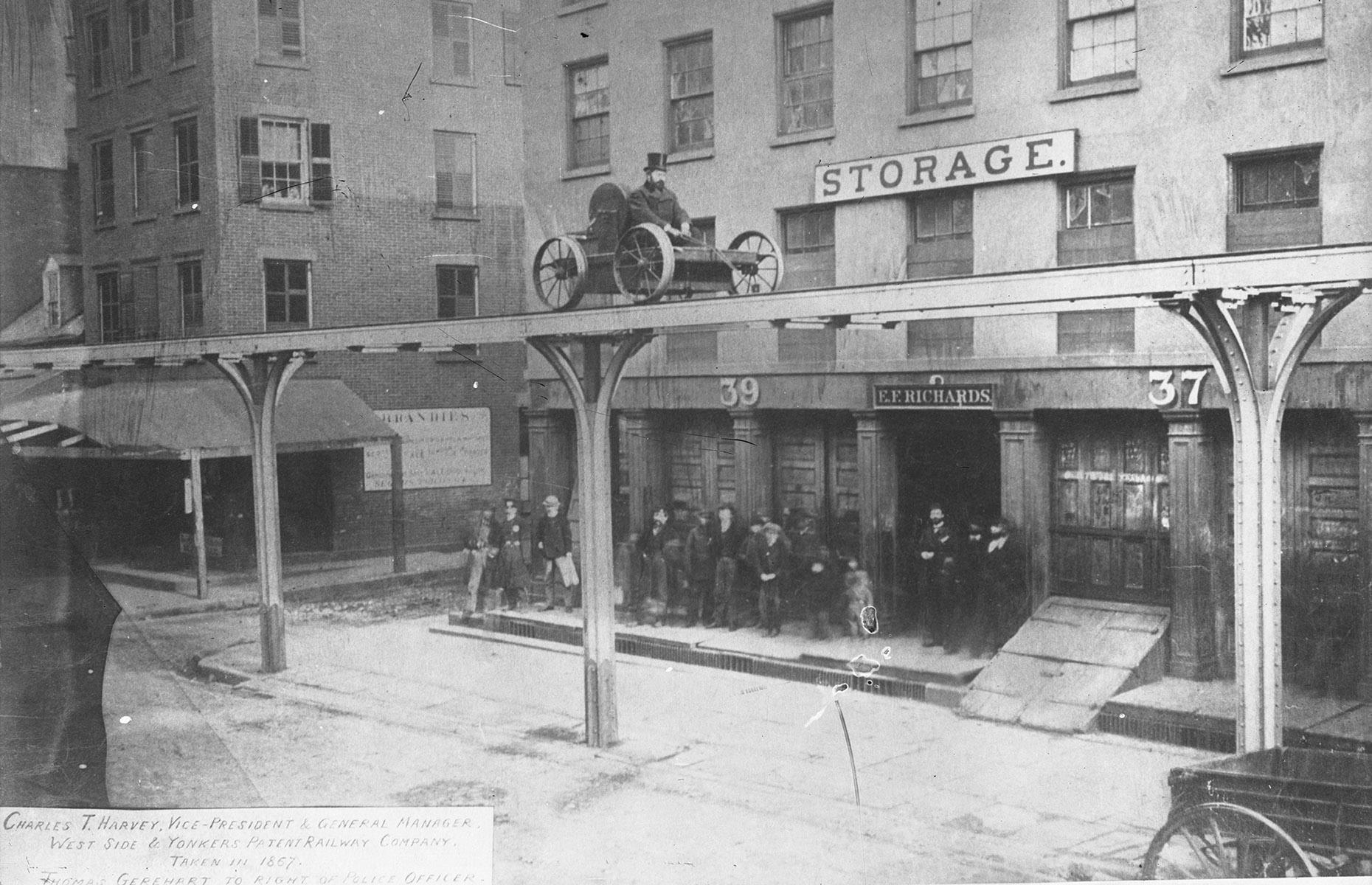 1867: Testing New York’s first elevated railway